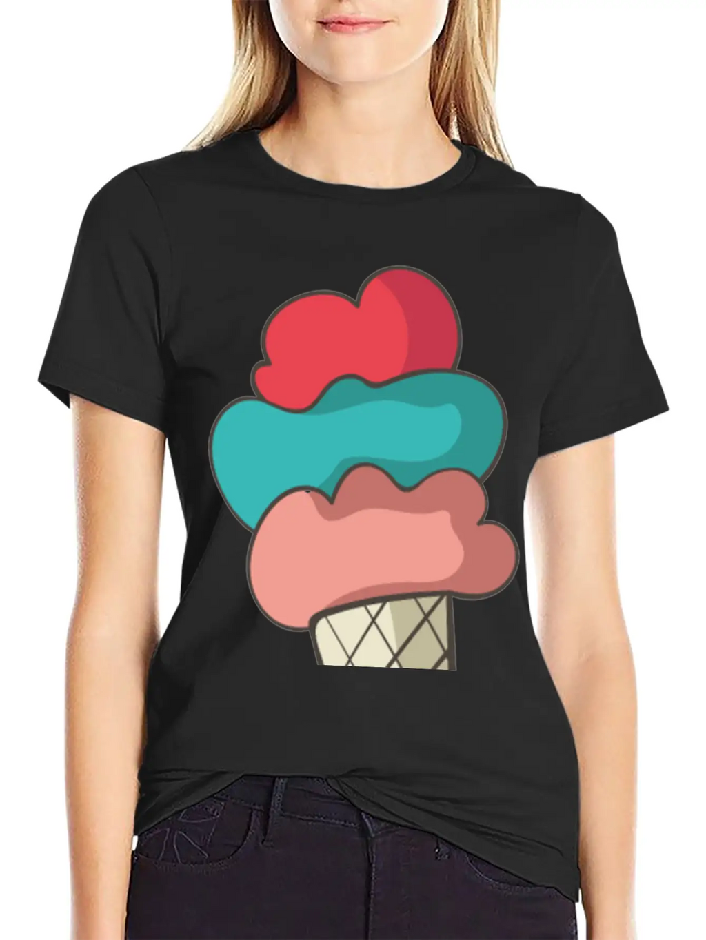 Ice Cream Stylish Everyday T-Shirt – Unisex Basic Cotton Tee