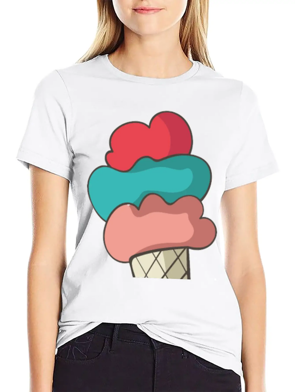 Ice Cream Stylish Everyday T-Shirt – Unisex Basic Cotton Tee