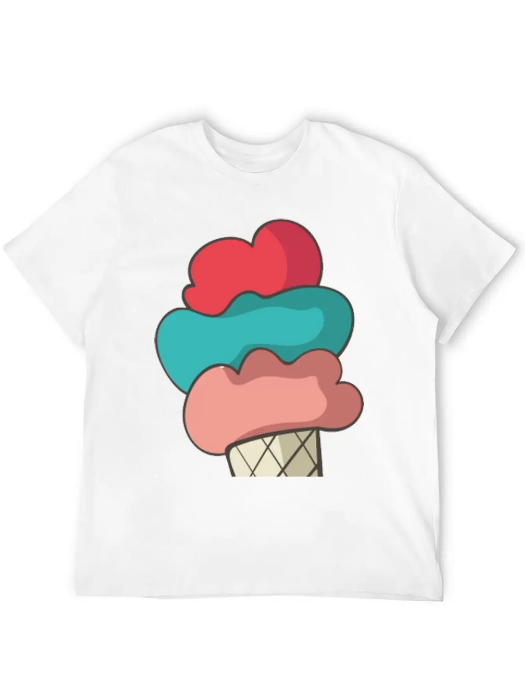 Ice Cream Stylish Everyday T-Shirt – Unisex Basic Cotton Tee