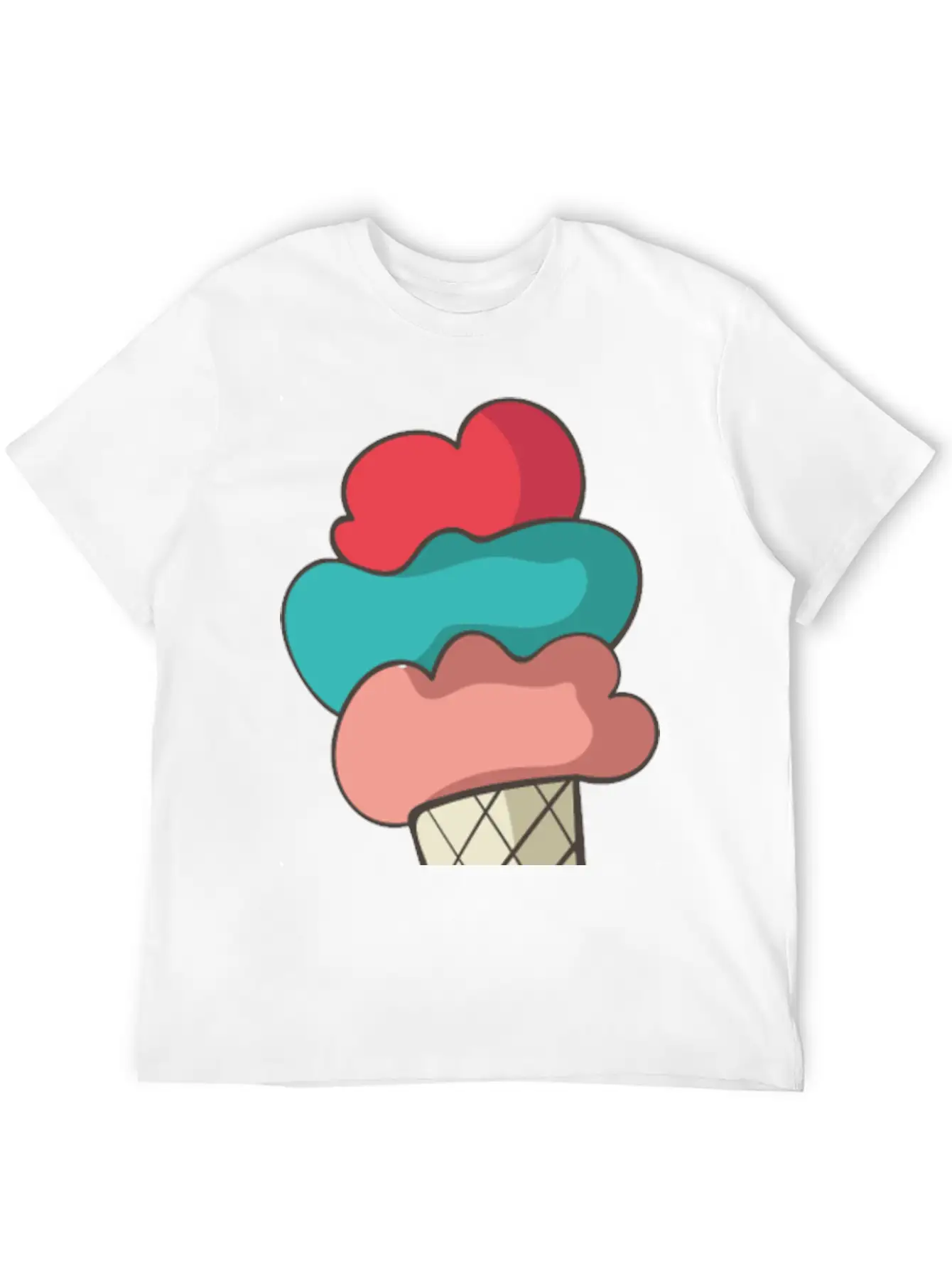 Ice Cream Stylish Everyday T-Shirt – Unisex Basic Cotton Tee