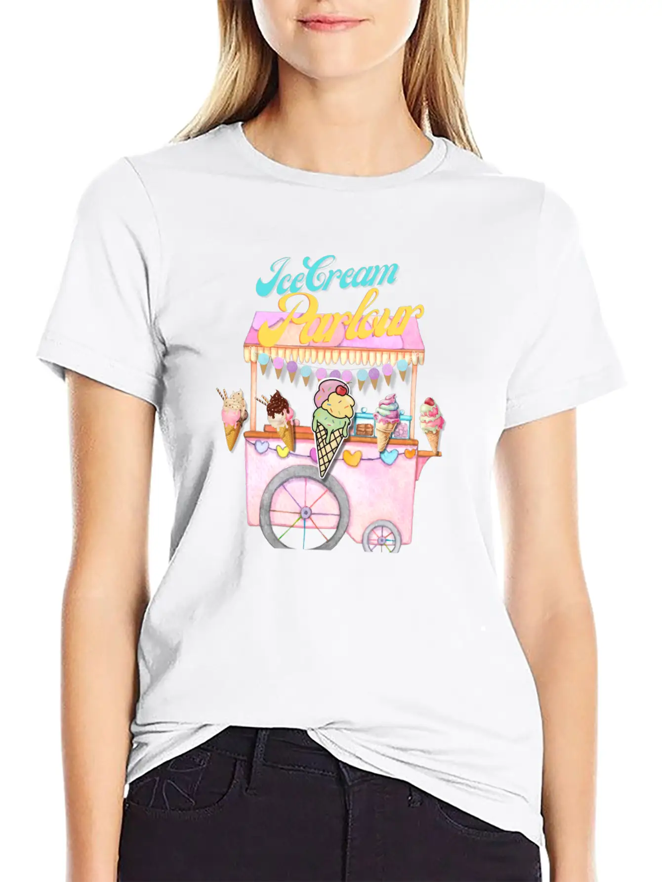 Ice Cream Truck Stylish Everyday T-Shirt – Unisex Basic Cotton Tee