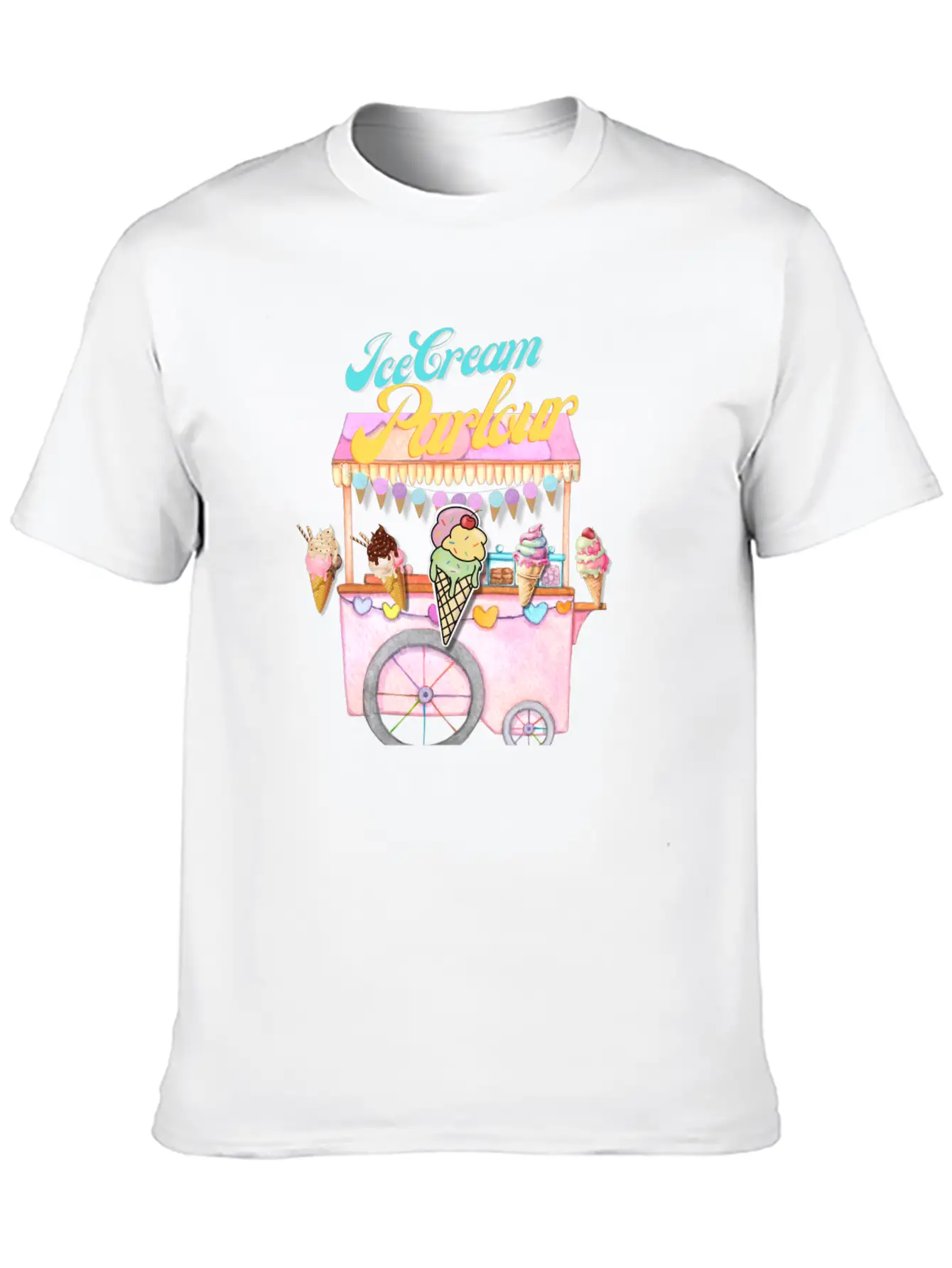Ice Cream Truck Stylish Everyday T-Shirt – Unisex Basic Cotton Tee
