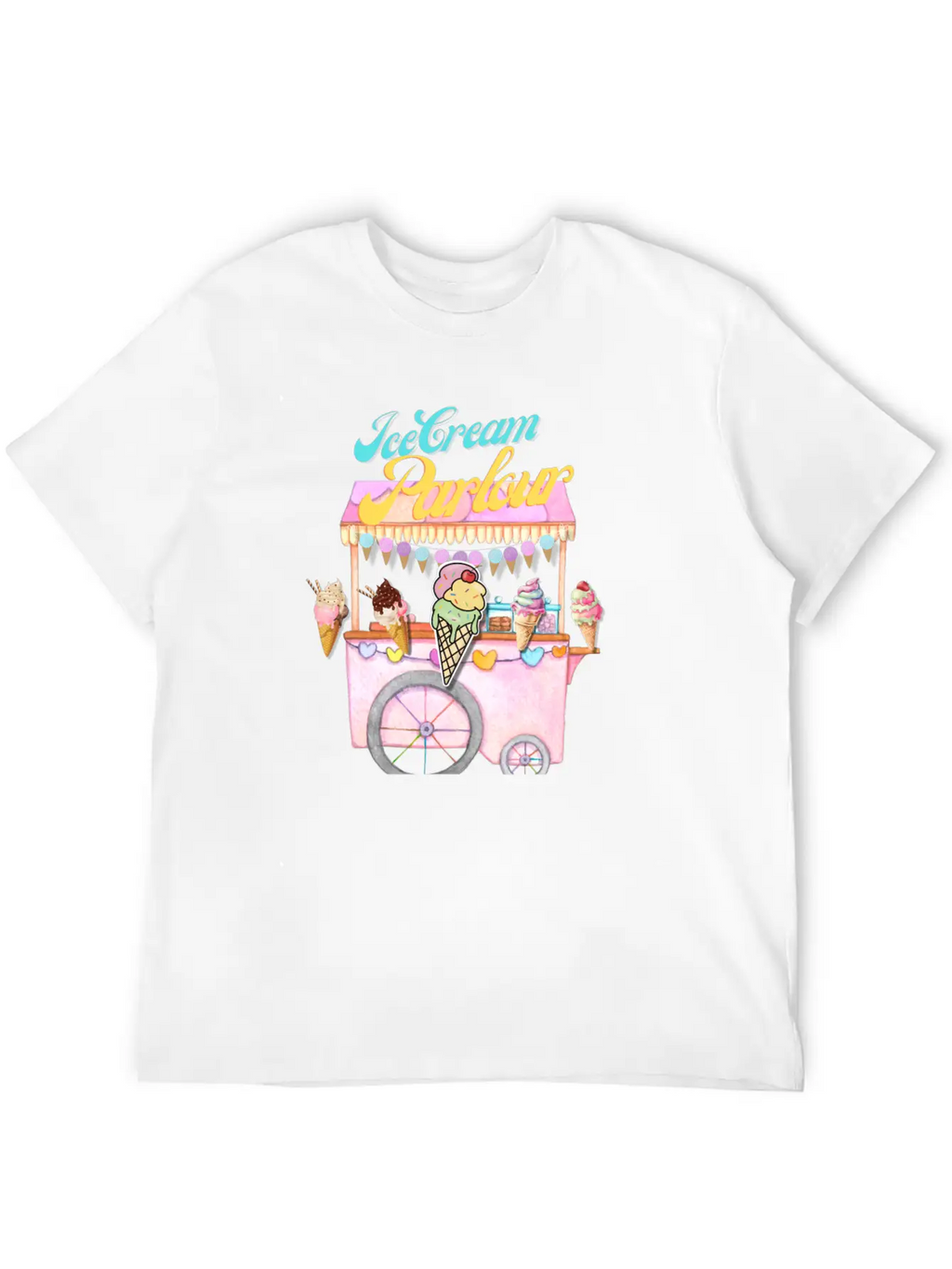 Ice Cream Truck Stylish Everyday T-Shirt – Unisex Basic Cotton Tee