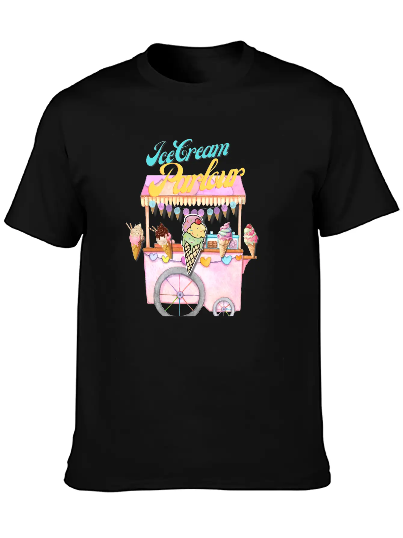 Ice Cream Truck Stylish Everyday T-Shirt – Unisex Basic Cotton Tee