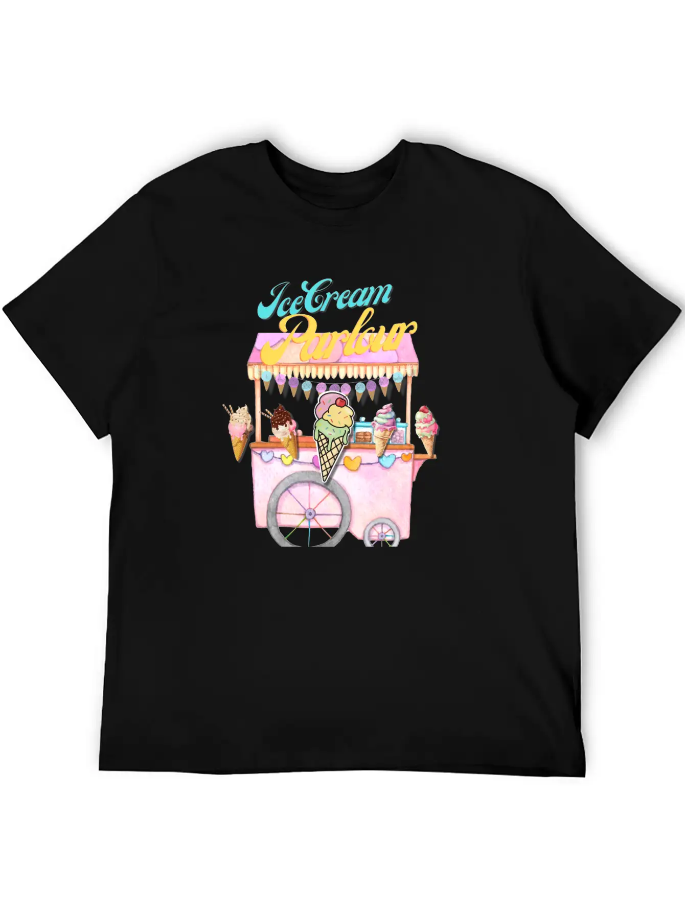 Ice Cream Truck Stylish Everyday T-Shirt – Unisex Basic Cotton Tee