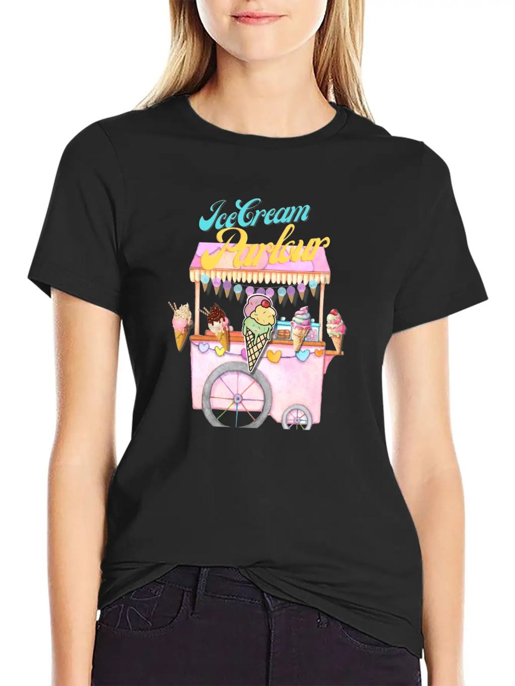 Ice Cream Truck Stylish Everyday T-Shirt – Unisex Basic Cotton Tee