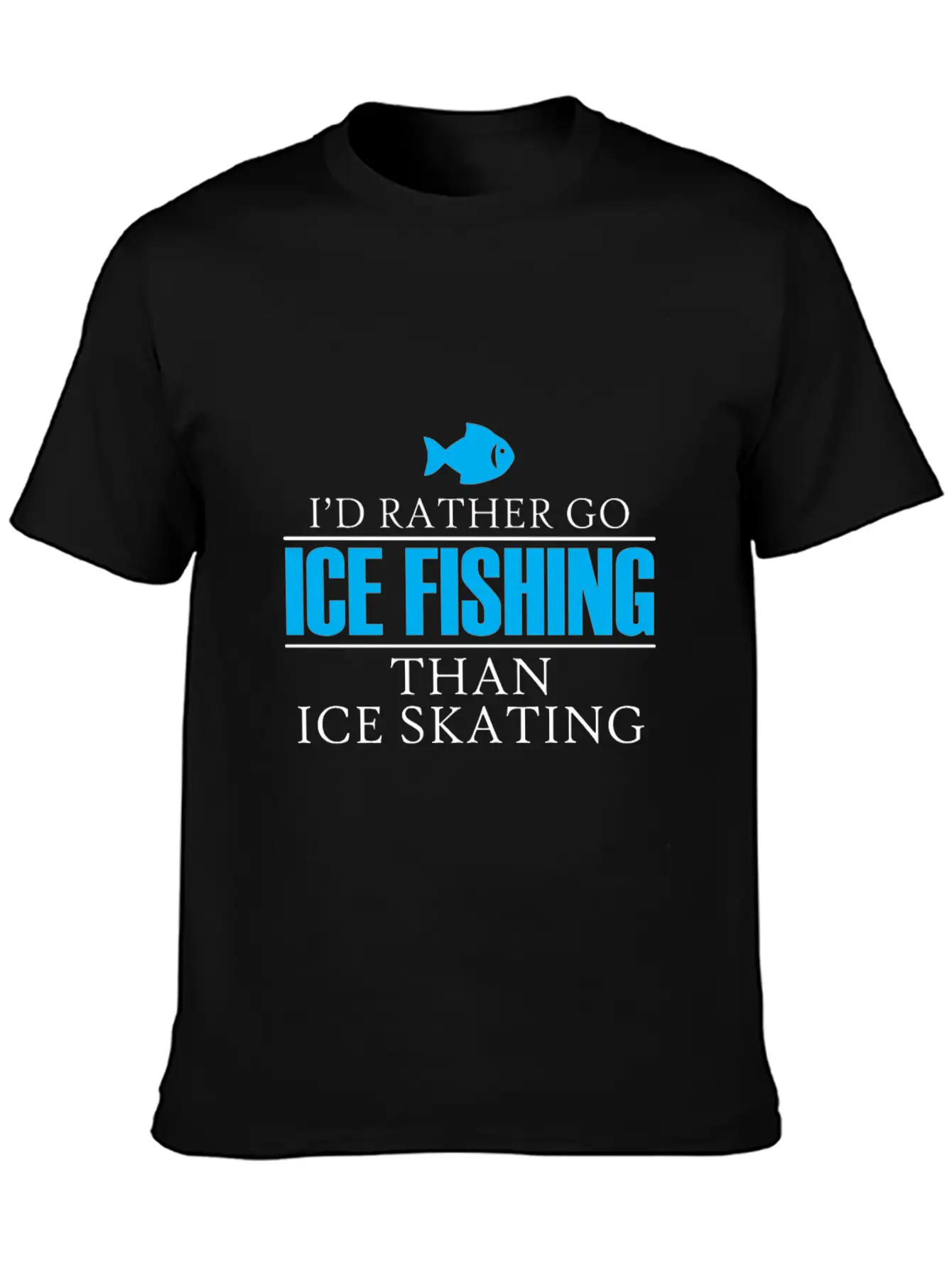 Ice Fishing Fish North Fishing Gift Essential Cotton Tee For Daily Outfits – Unisex Style