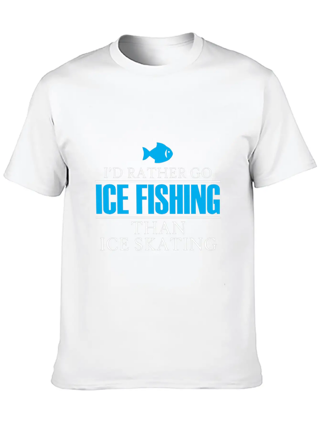 Ice Fishing Fish North Fishing Gift Essential Cotton Tee For Daily Outfits – Unisex Style