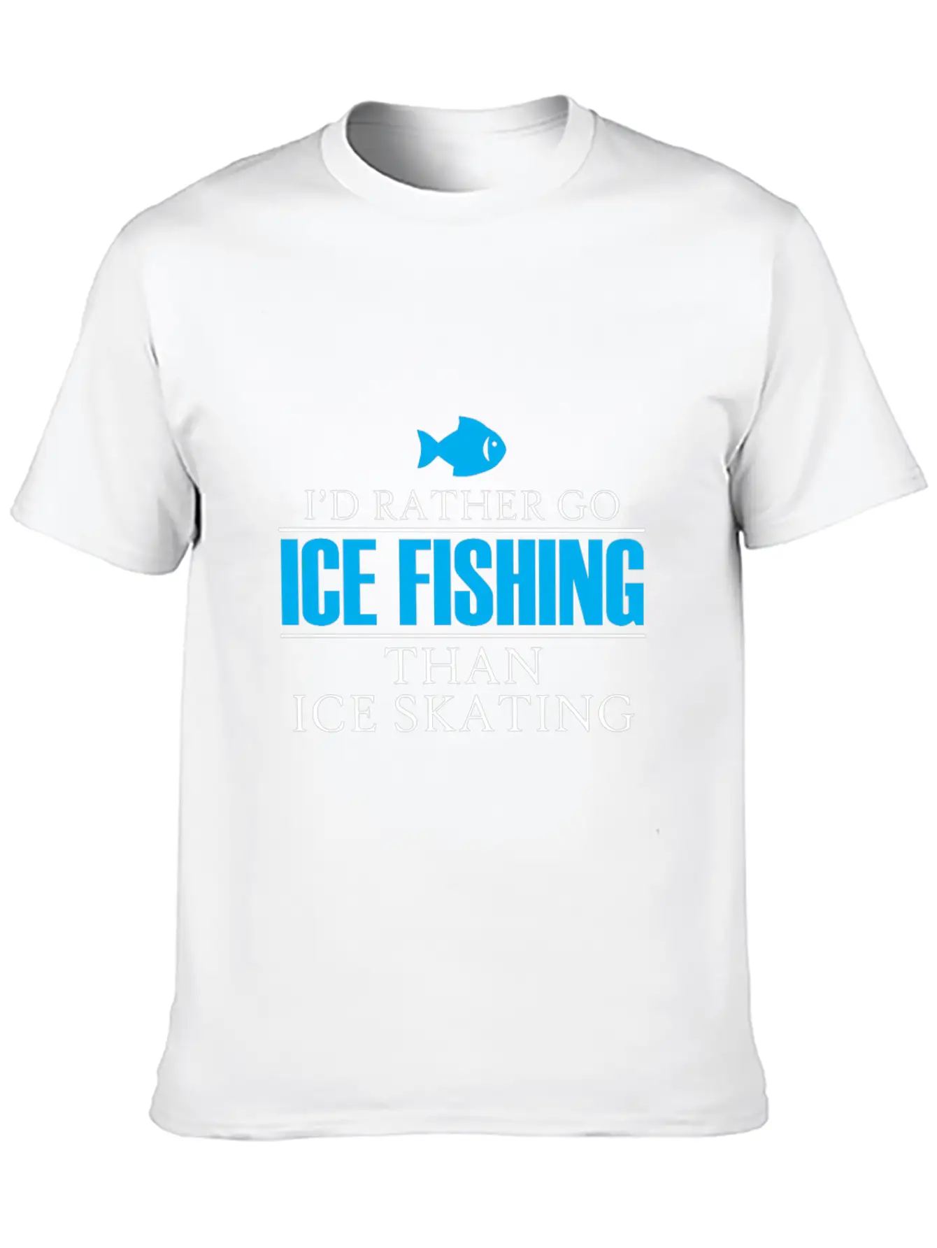 Ice Fishing Fish North Fishing Gift Essential Cotton Tee For Daily Outfits – Unisex Style