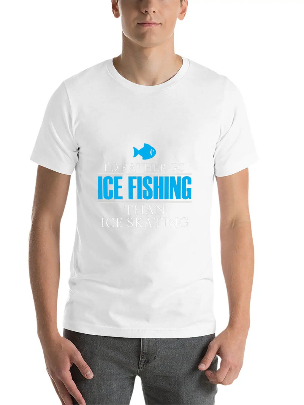 Ice Fishing Fish North Fishing Gift Essential Cotton Tee For Daily Outfits – Unisex Style