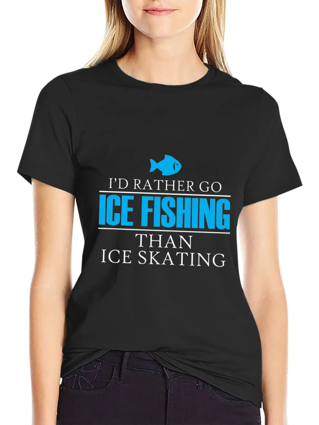 Ice Fishing Fish North Fishing Gift Essential Cotton Tee For Daily Outfits – Unisex Style