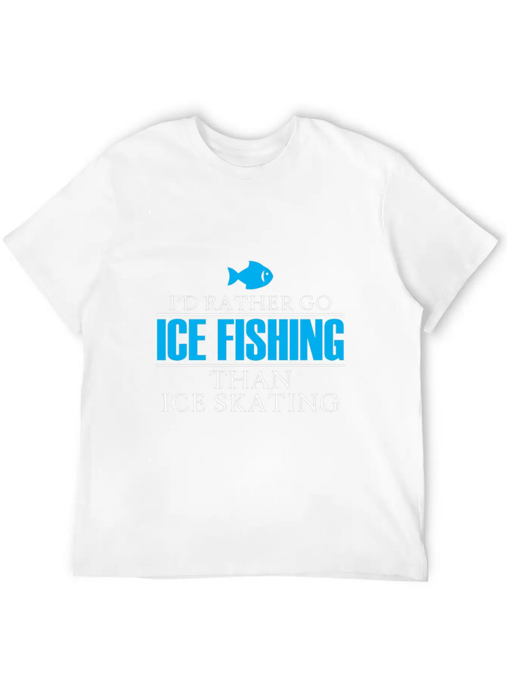 Ice Fishing Fish North Fishing Gift Essential Cotton Tee For Daily Outfits – Unisex Style