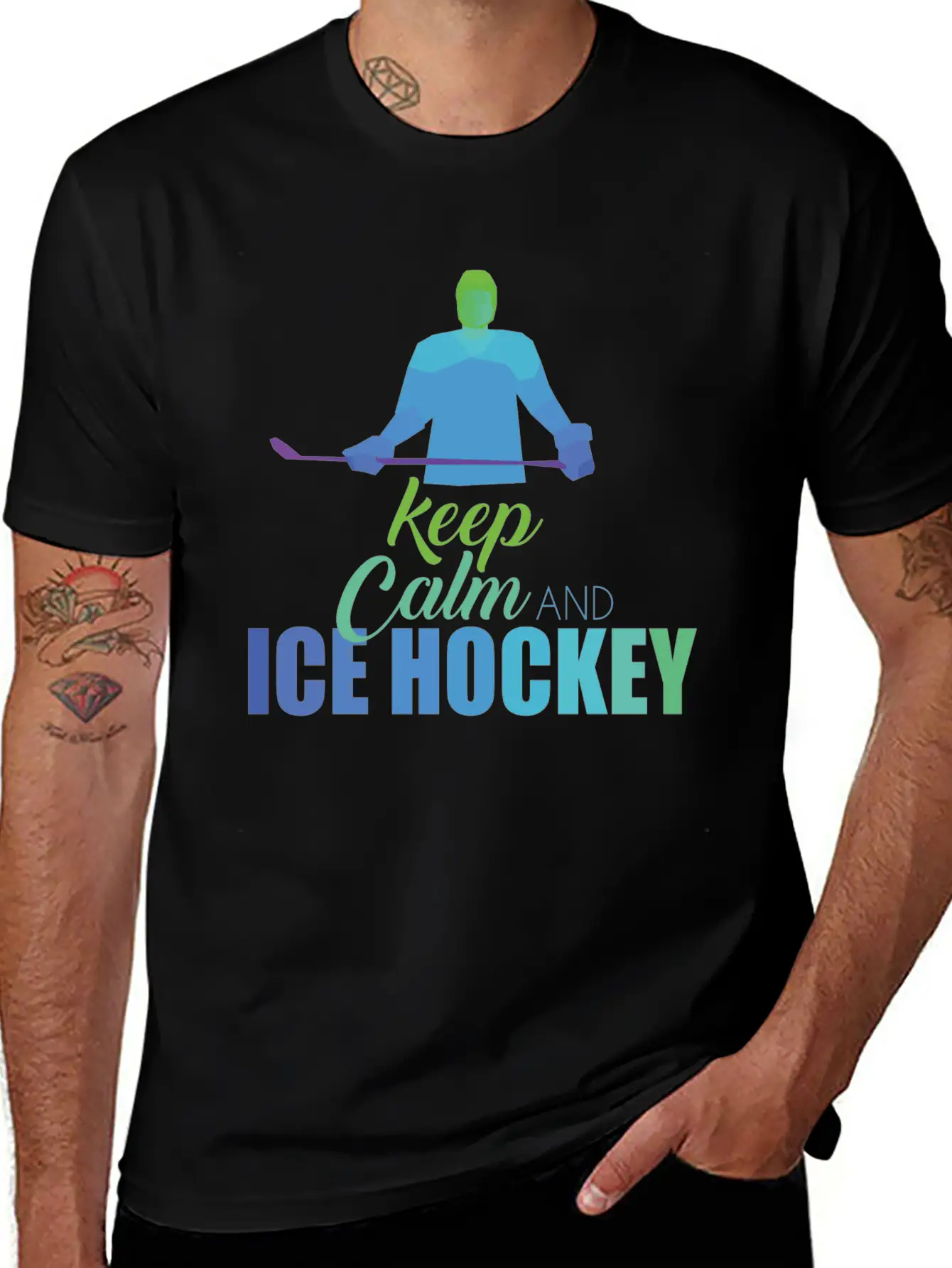 Ice Hockey Classic Cotton Tee – Unisex Comfort For Any Season