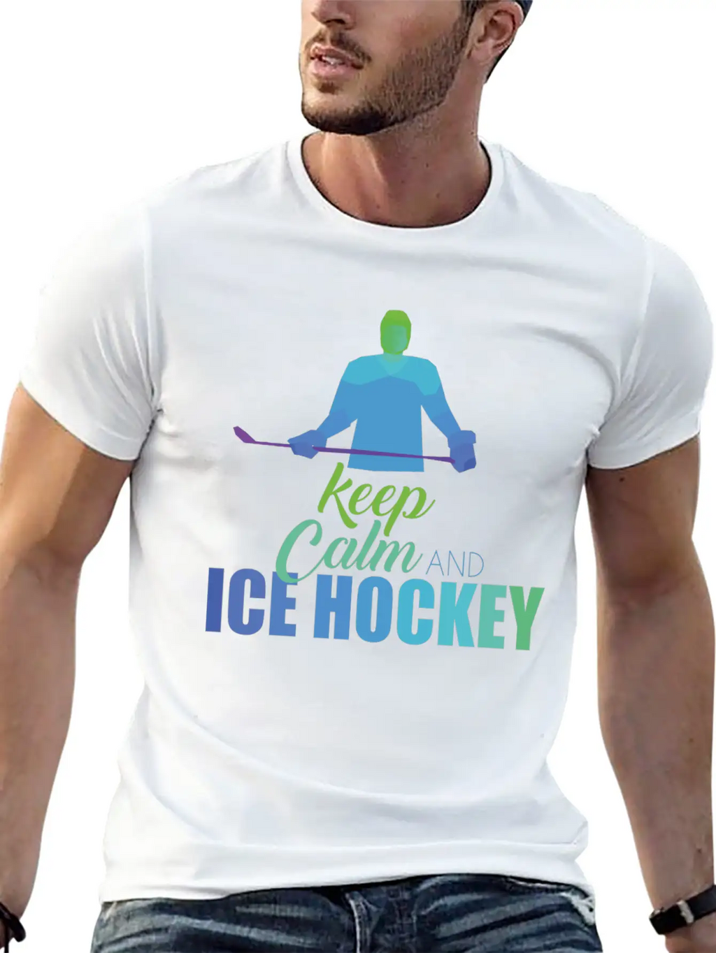 Ice Hockey Classic Cotton Tee – Unisex Comfort For Any Season