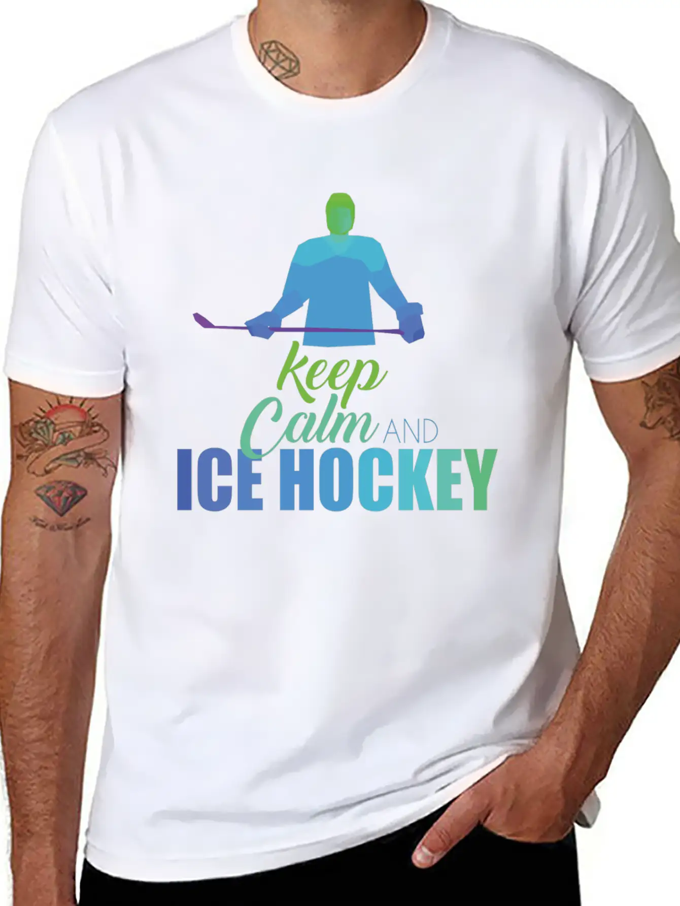 Ice Hockey Classic Cotton Tee – Unisex Comfort For Any Season