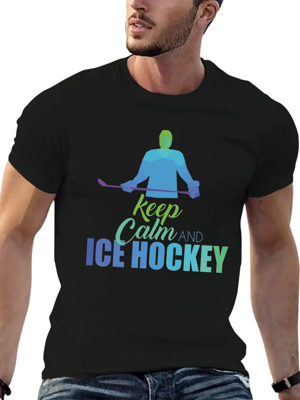 Ice Hockey Classic Cotton Tee – Unisex Comfort For Any Season