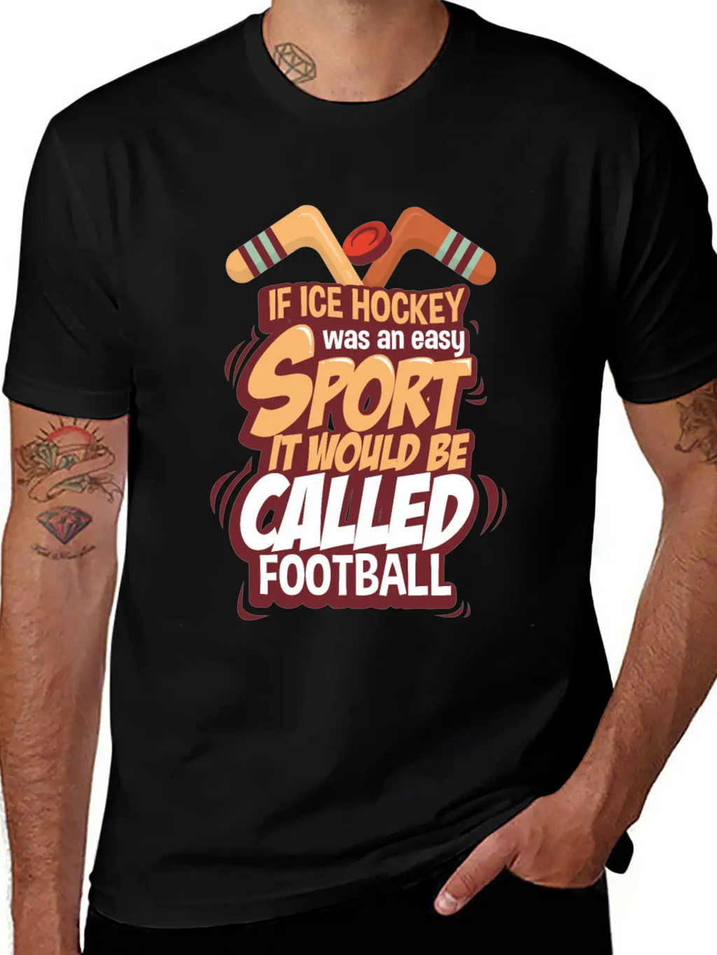 Ice Hockey Essential Cotton Tee For Daily Outfits – Unisex Style