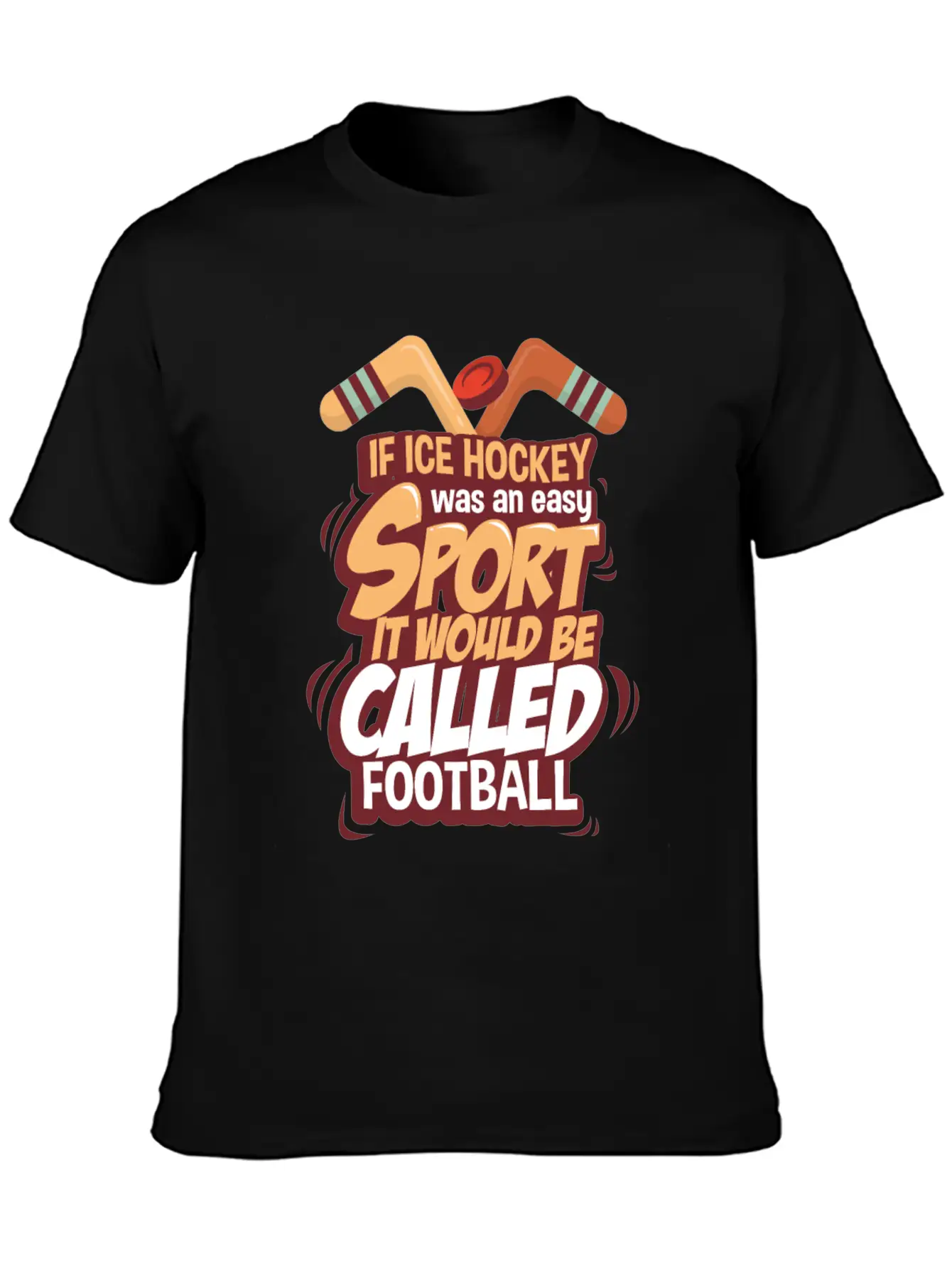 Ice Hockey Essential Cotton Tee For Daily Outfits – Unisex Style