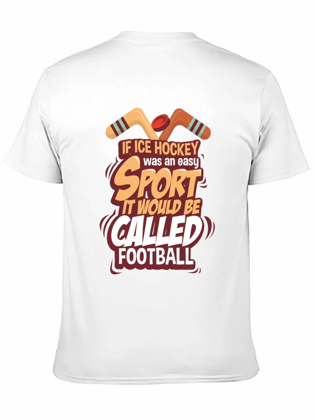 Ice Hockey Essential Cotton Tee For Daily Outfits – Unisex Style