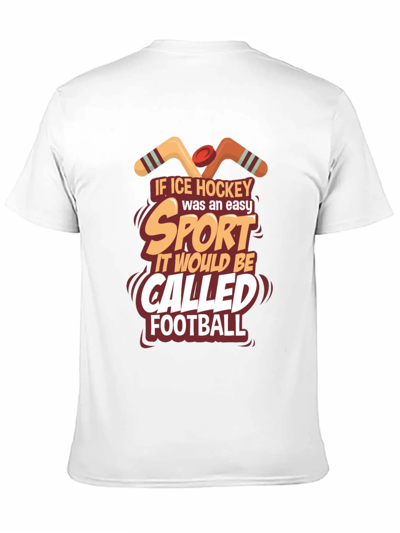 Ice Hockey Essential Cotton Tee For Daily Outfits – Unisex Style