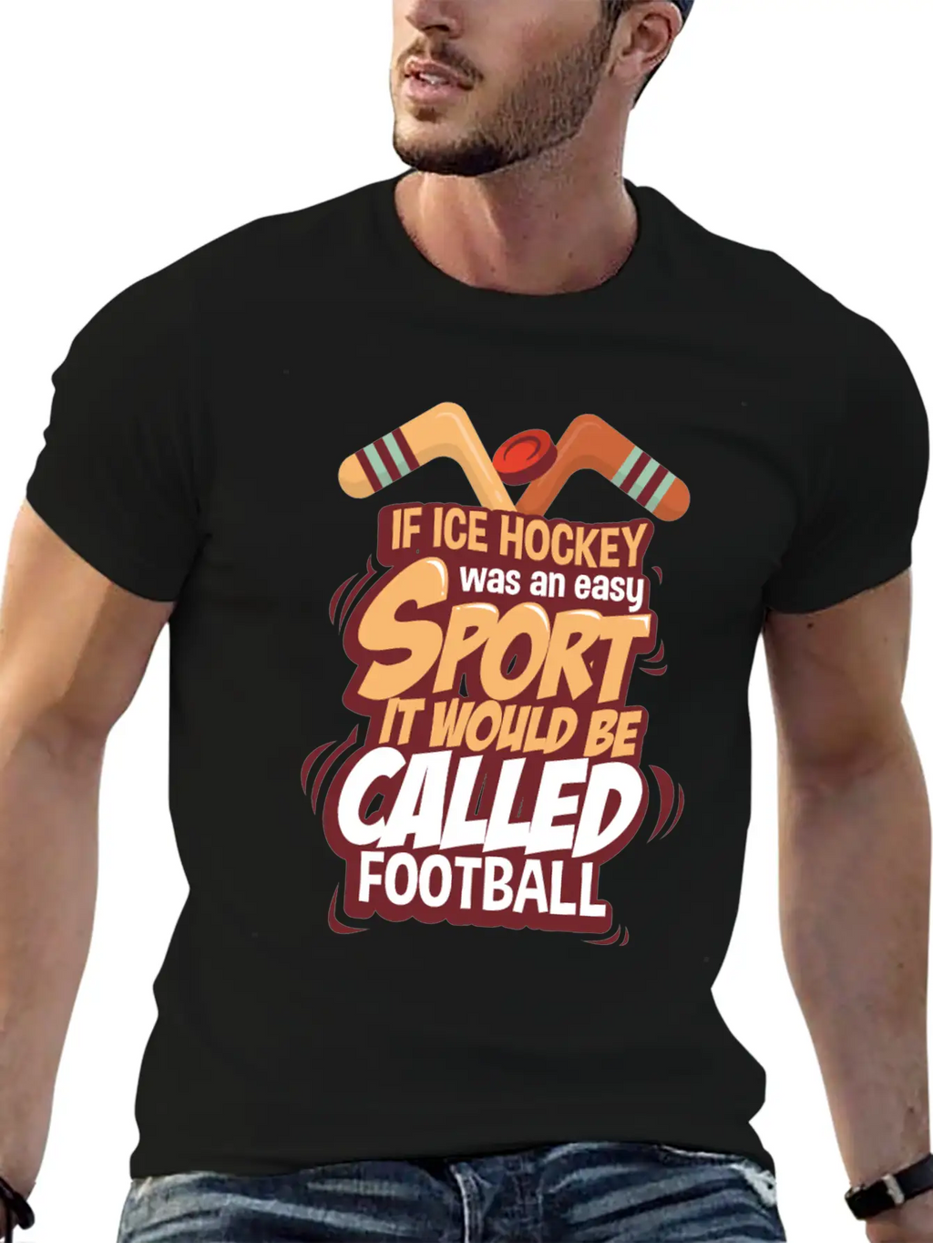 Ice Hockey Essential Cotton Tee For Daily Outfits – Unisex Style