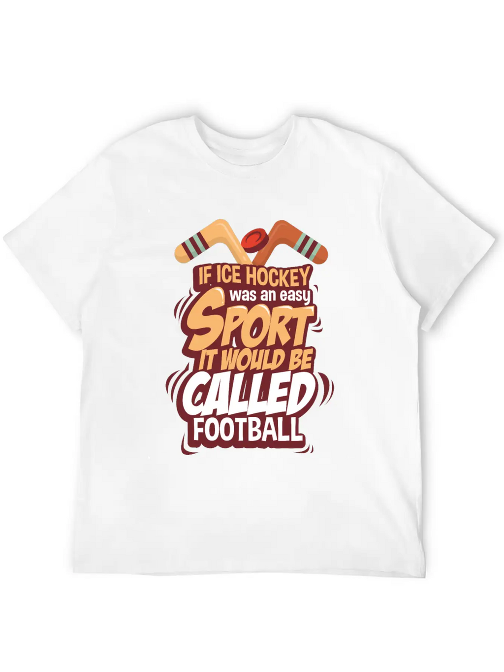 Ice Hockey Essential Cotton Tee For Daily Outfits – Unisex Style