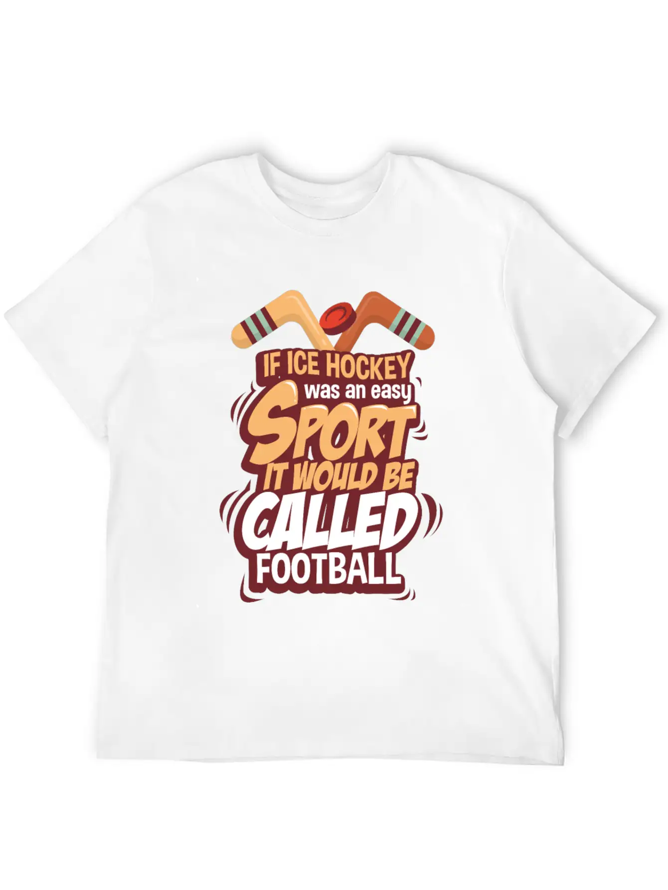 Ice Hockey Essential Cotton Tee For Daily Outfits – Unisex Style