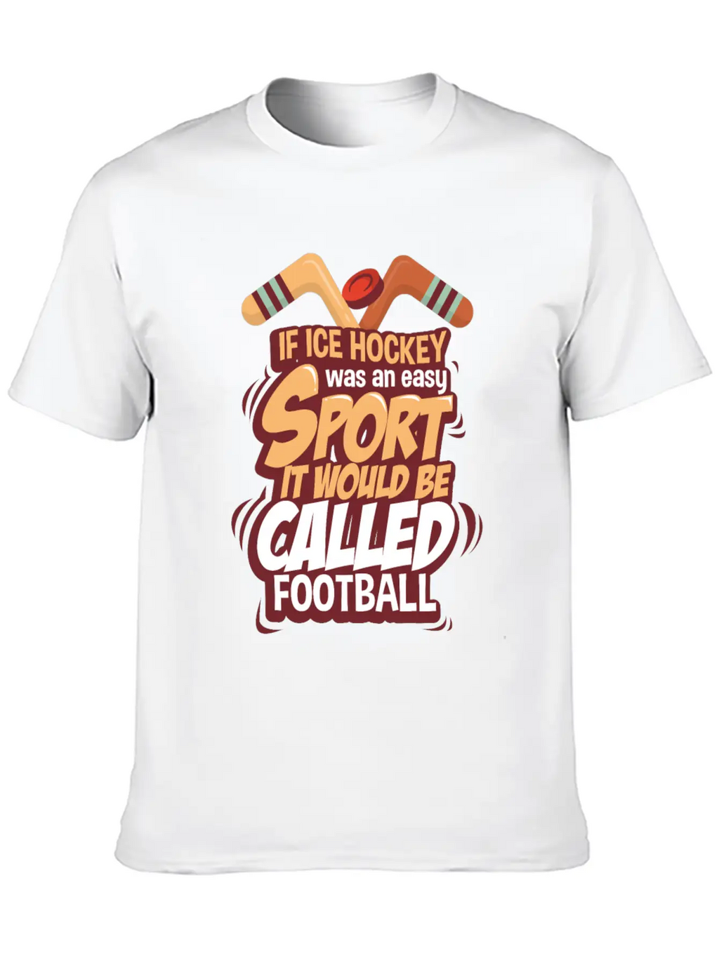 Ice Hockey Essential Cotton Tee For Daily Outfits – Unisex Style