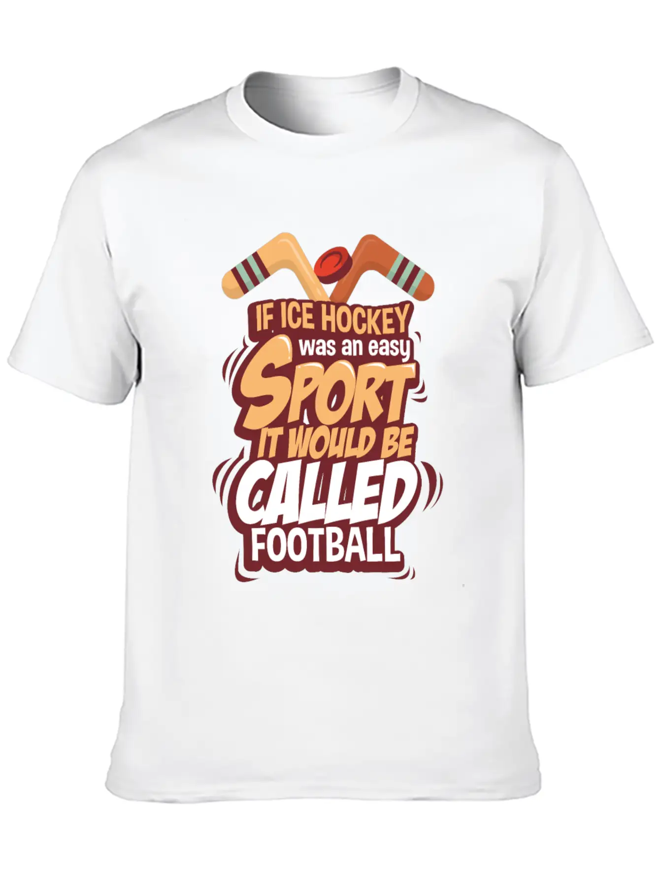 Ice Hockey Essential Cotton Tee For Daily Outfits – Unisex Style