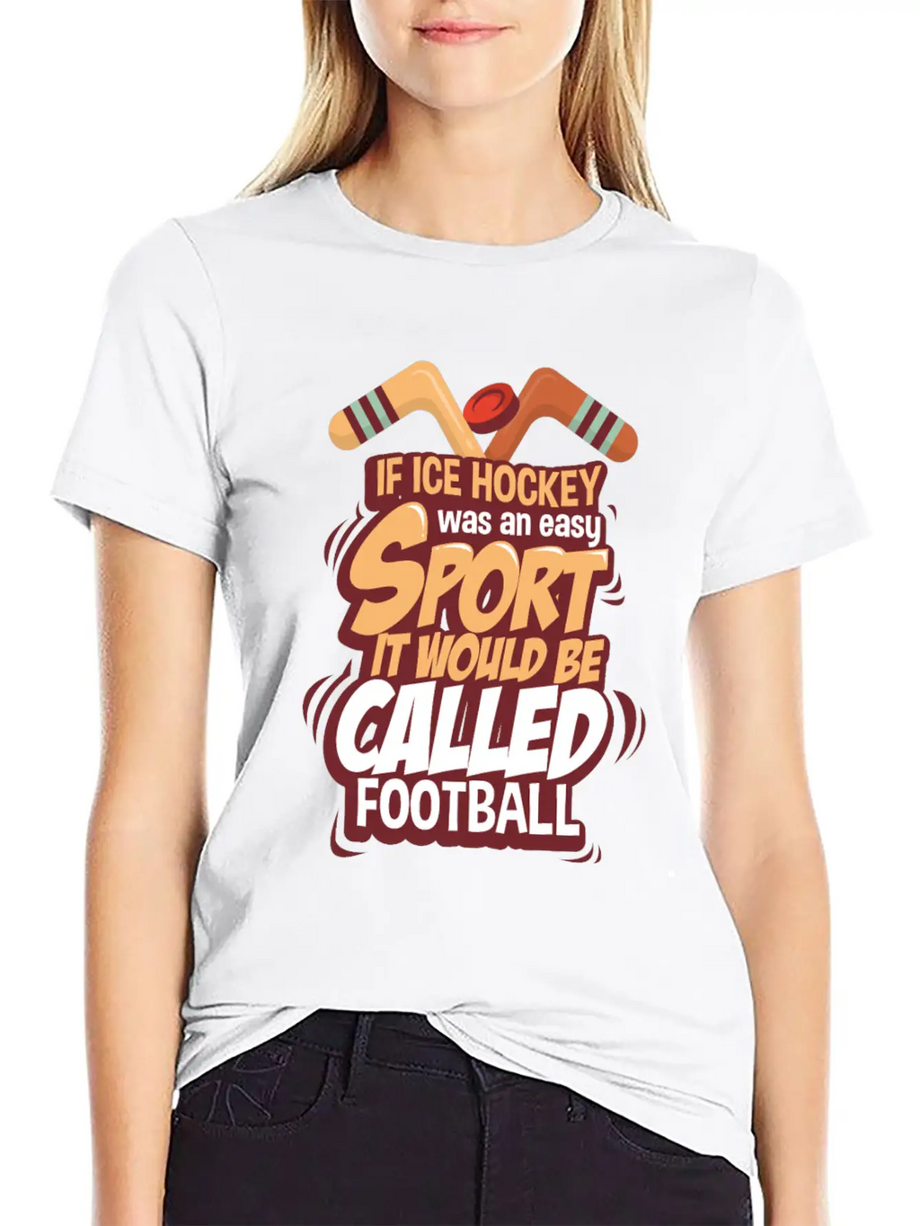Ice Hockey Essential Cotton Tee For Daily Outfits – Unisex Style