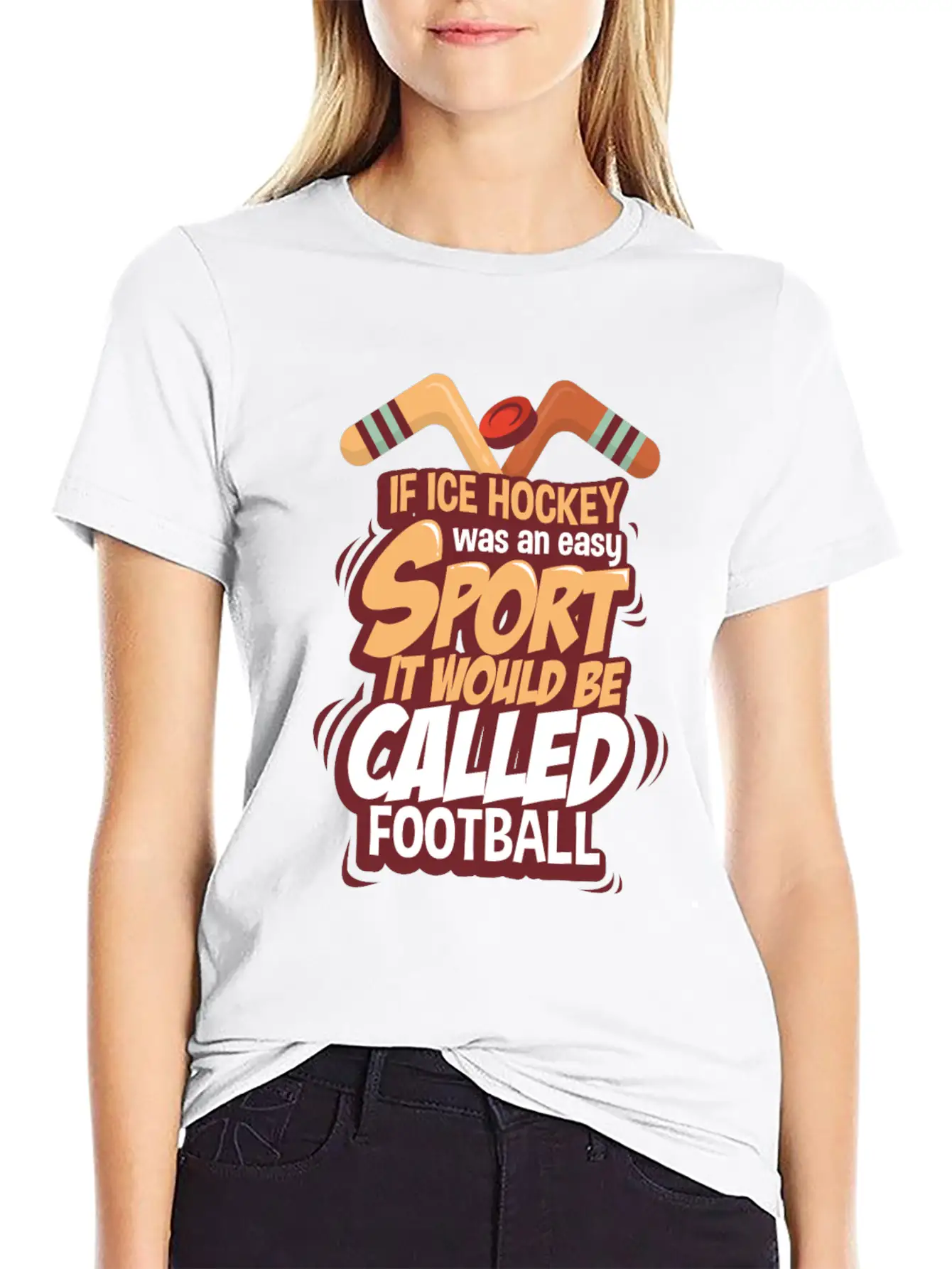 Ice Hockey Essential Cotton Tee For Daily Outfits – Unisex Style
