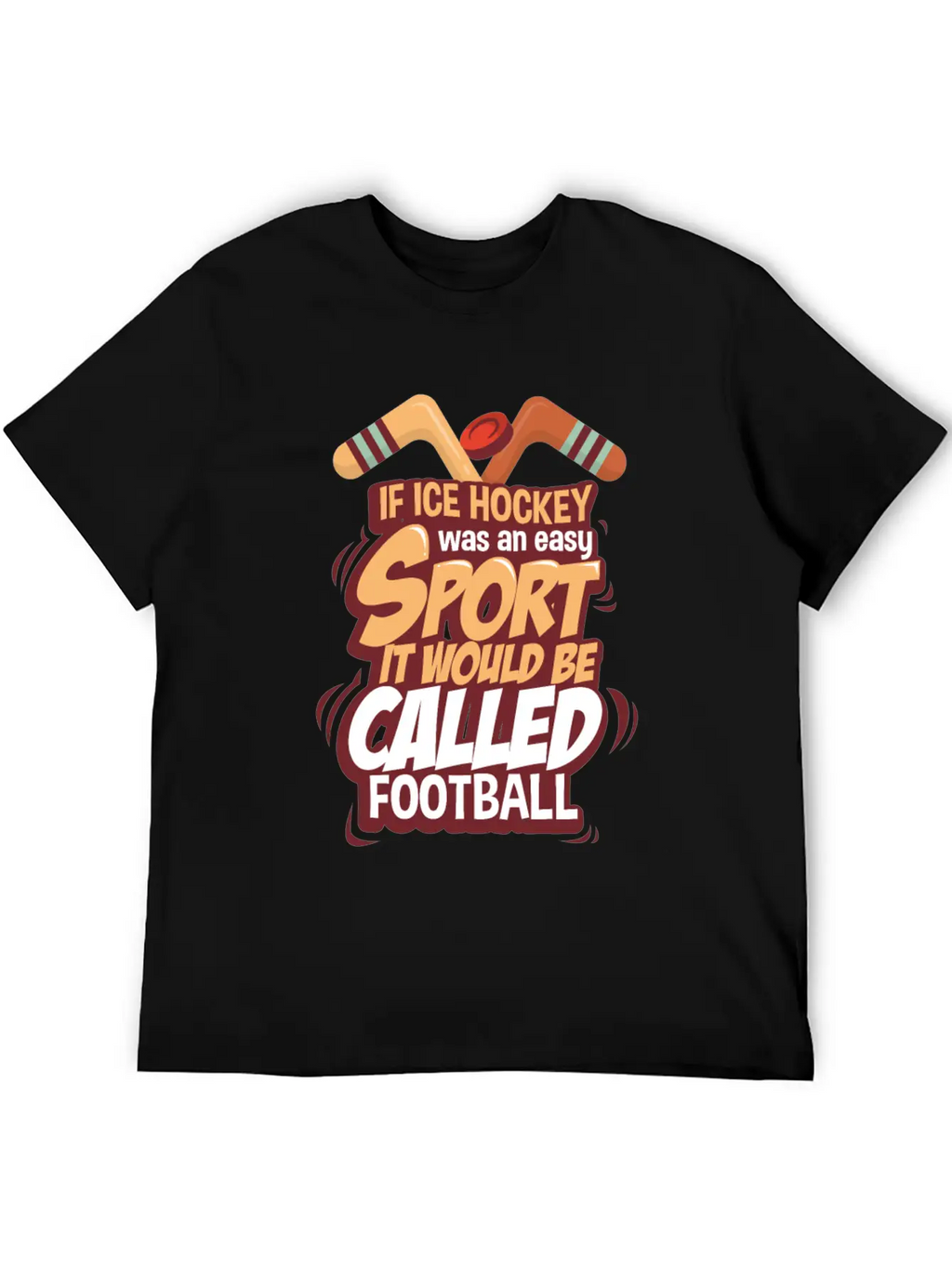 Ice Hockey Essential Cotton Tee For Daily Outfits – Unisex Style