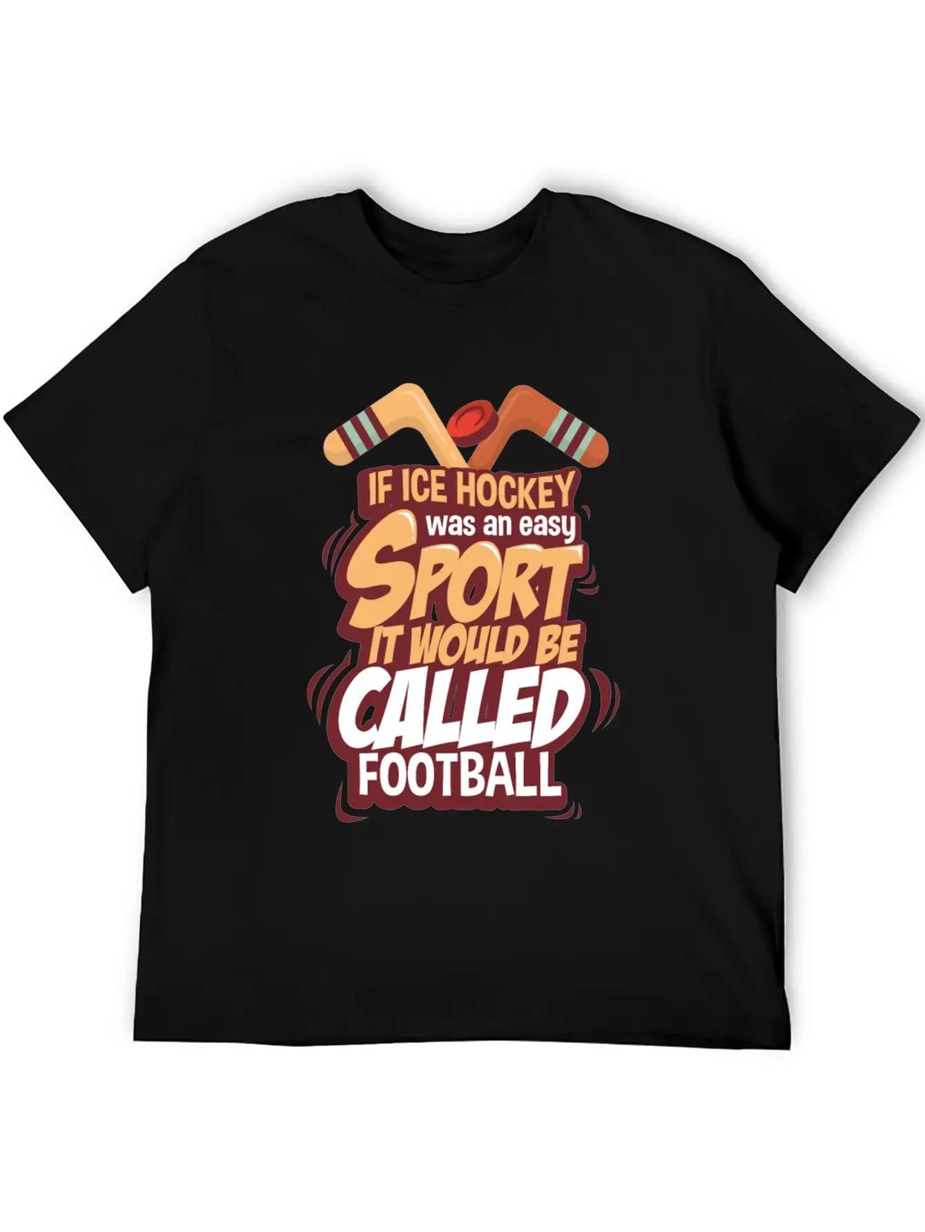 Ice Hockey Essential Cotton Tee For Daily Outfits – Unisex Style
