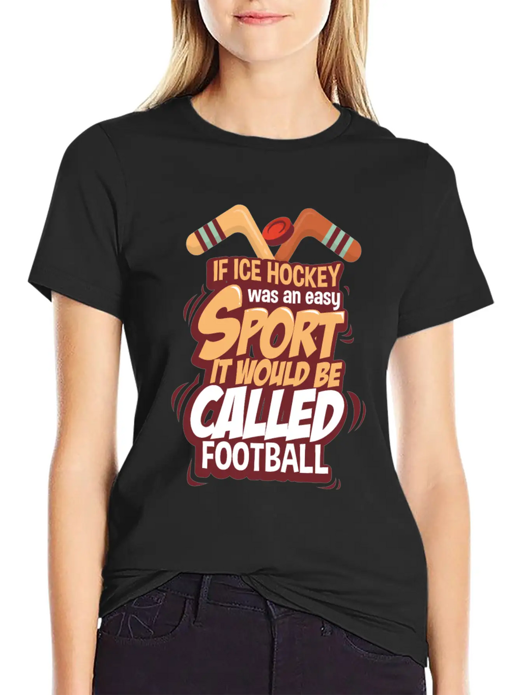 Ice Hockey Essential Cotton Tee For Daily Outfits – Unisex Style