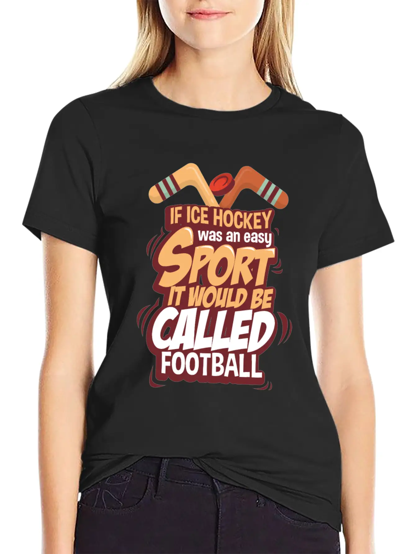 Ice Hockey Essential Cotton Tee For Daily Outfits – Unisex Style