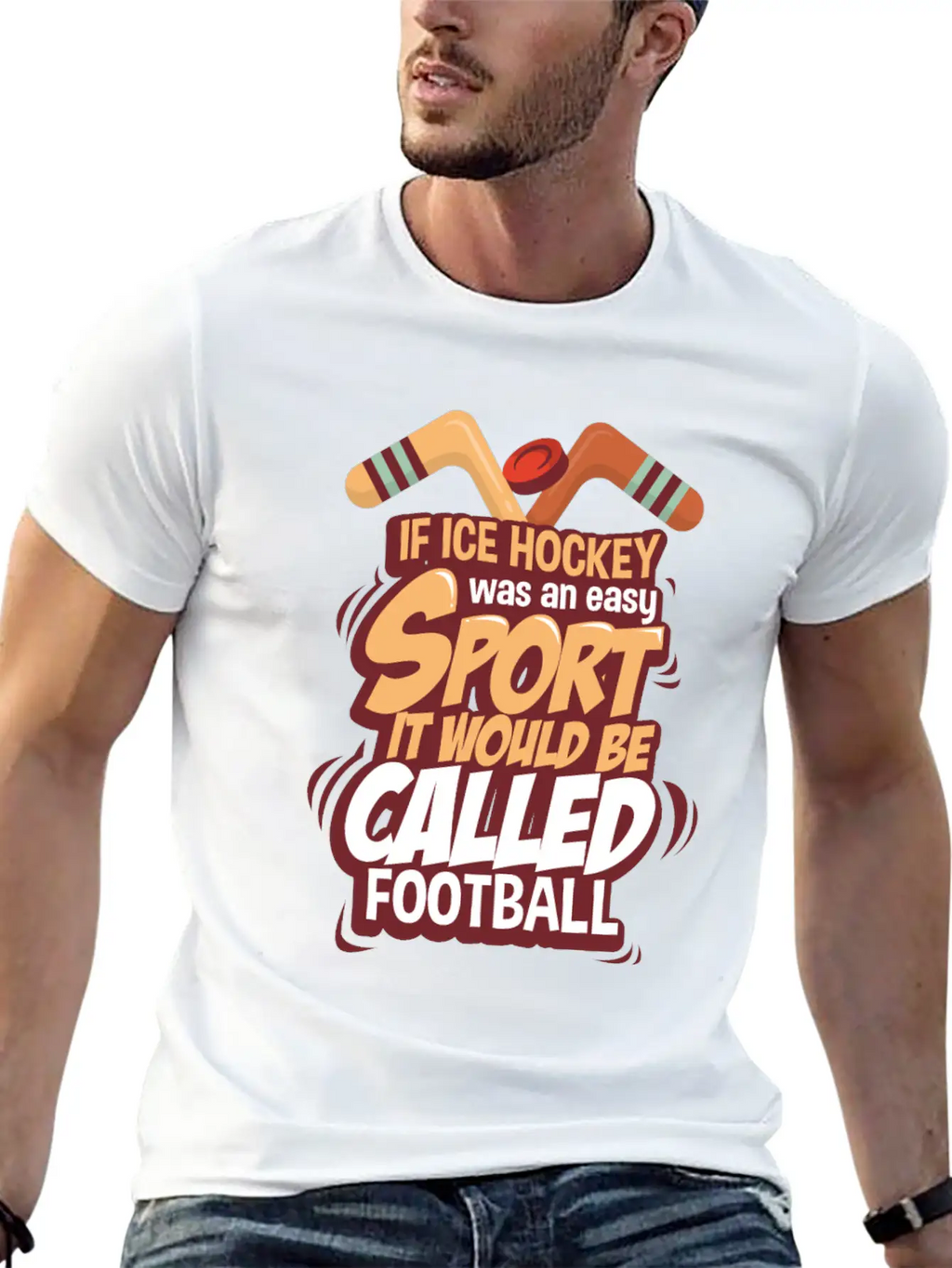 Ice Hockey Essential Cotton Tee For Daily Outfits – Unisex Style