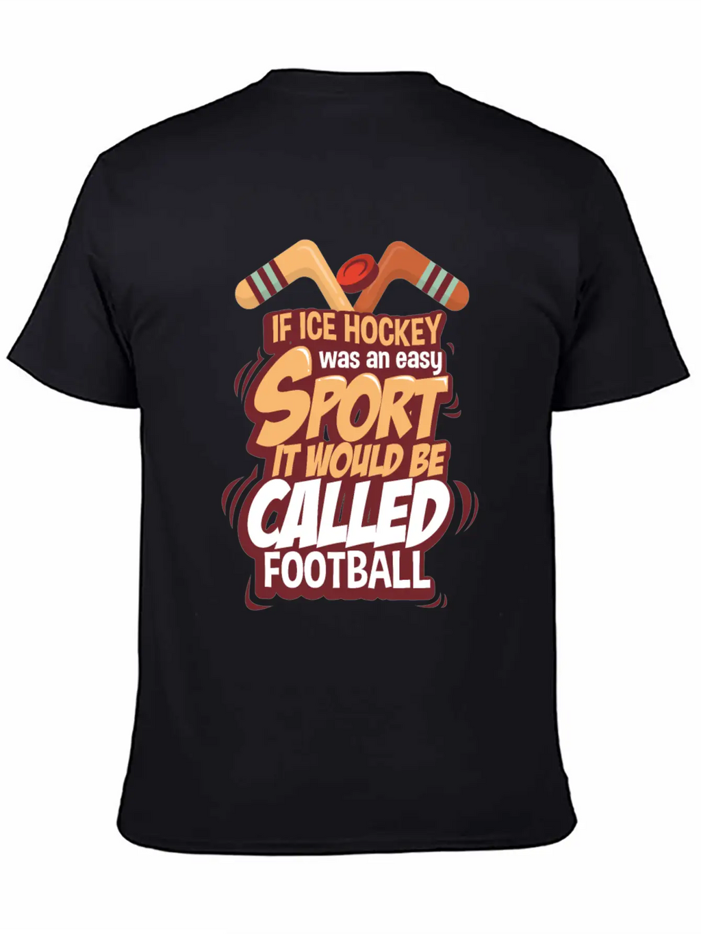 Ice Hockey Essential Cotton Tee For Daily Outfits – Unisex Style