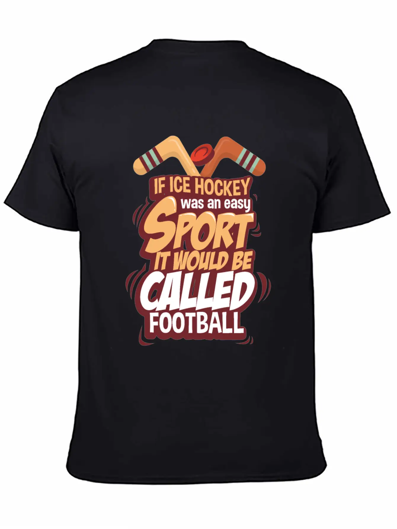 Ice Hockey Essential Cotton Tee For Daily Outfits – Unisex Style