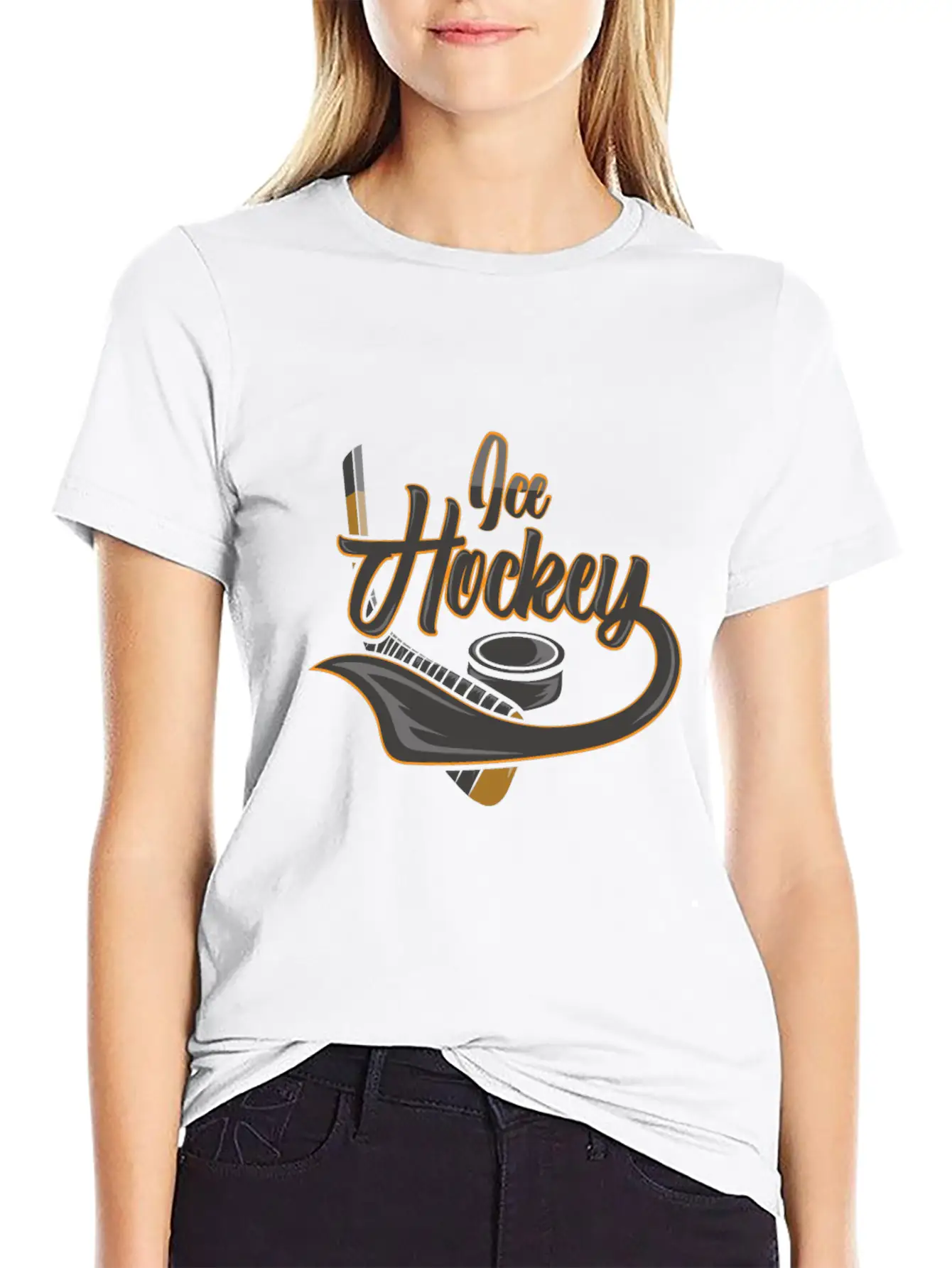 Ice Hockey Hockey Ice Hockey Player Ice Hockey Fan Timeless Short Sleeve Tee – Comfy And Minimalist Design