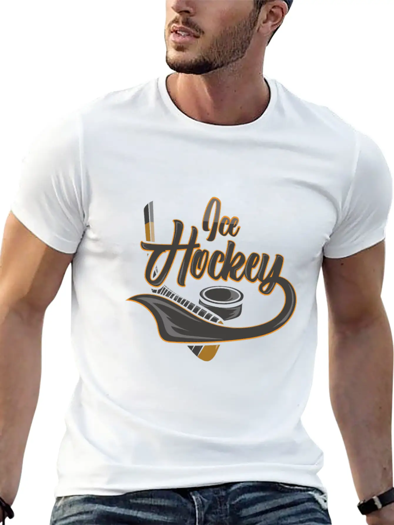 Ice Hockey Hockey Ice Hockey Player Ice Hockey Fan Timeless Short Sleeve Tee – Comfy And Minimalist Design