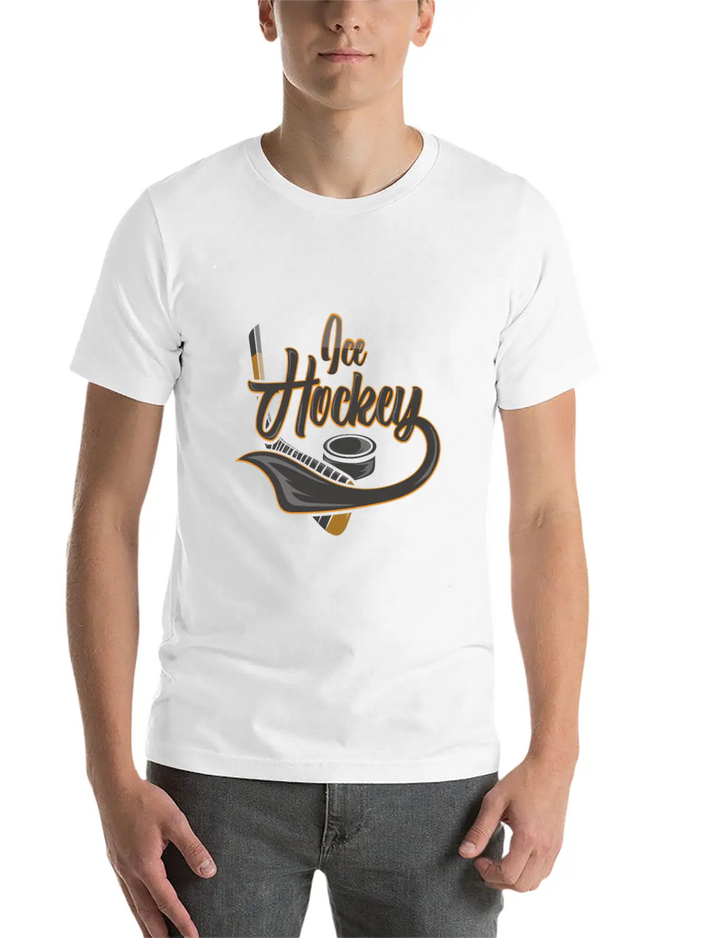 Ice Hockey Hockey Ice Hockey Player Ice Hockey Fan Timeless Short Sleeve Tee – Comfy And Minimalist Design