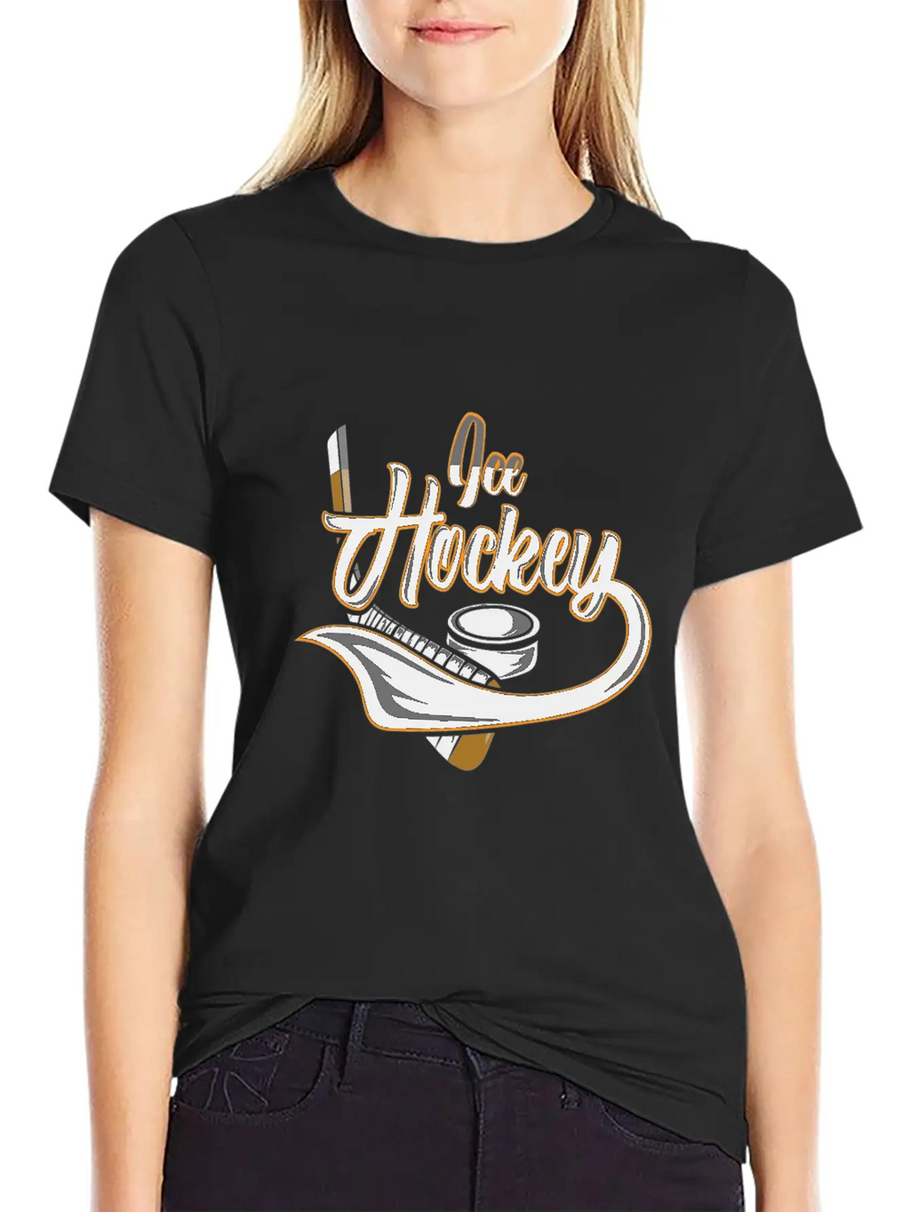 Ice Hockey Hockey Ice Hockey Player Ice Hockey Fan Timeless Short Sleeve Tee – Comfy And Minimalist Design