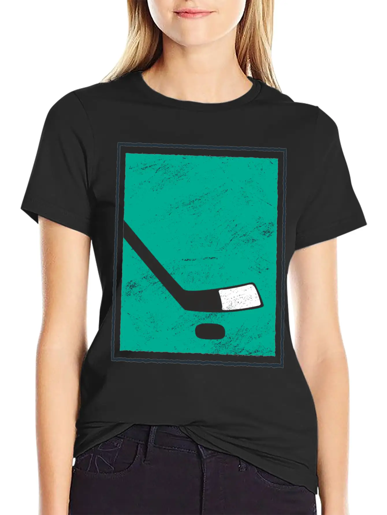 Ice Hockey Puk Unisex Casual T-Shirt – Clean Design For Daily Comfort