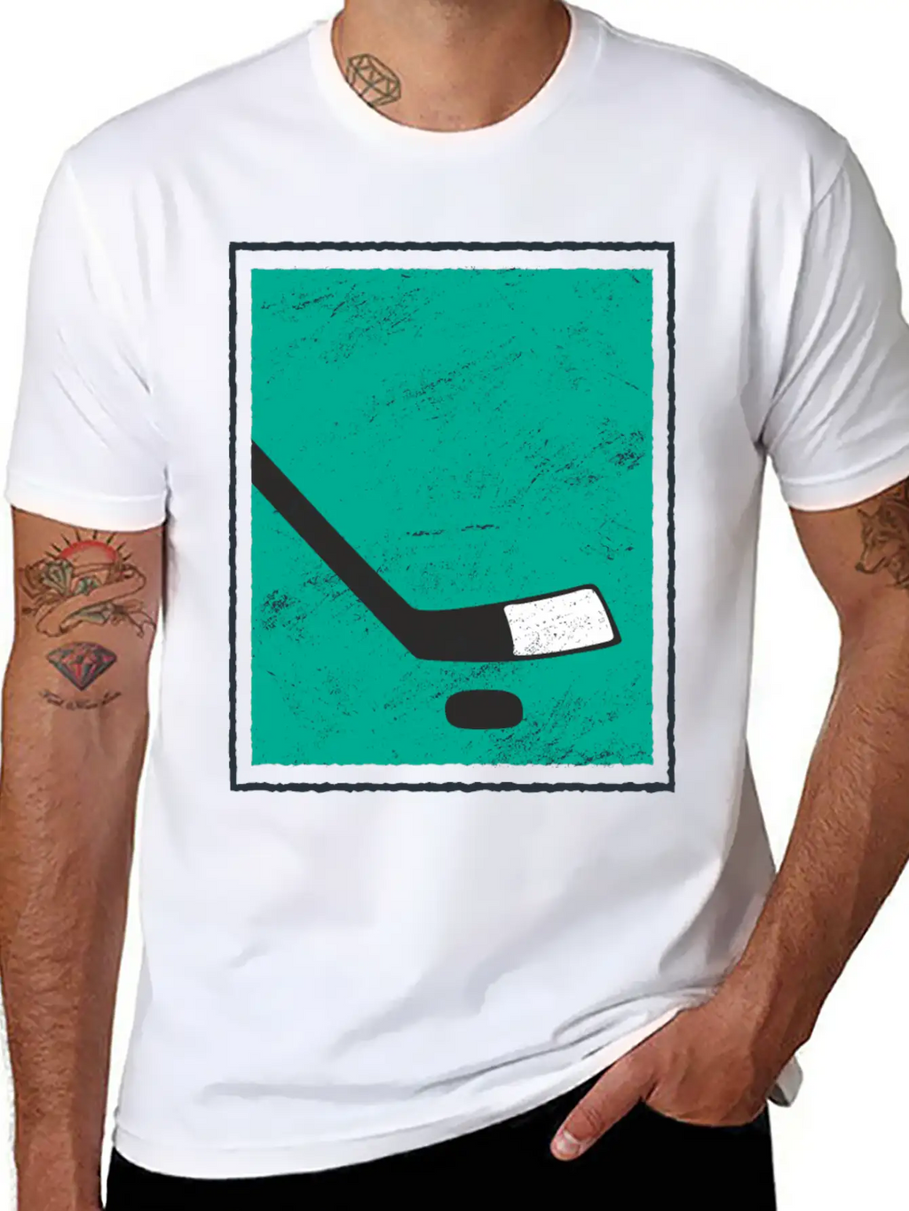 Ice Hockey Puk Unisex Casual T-Shirt – Clean Design For Daily Comfort