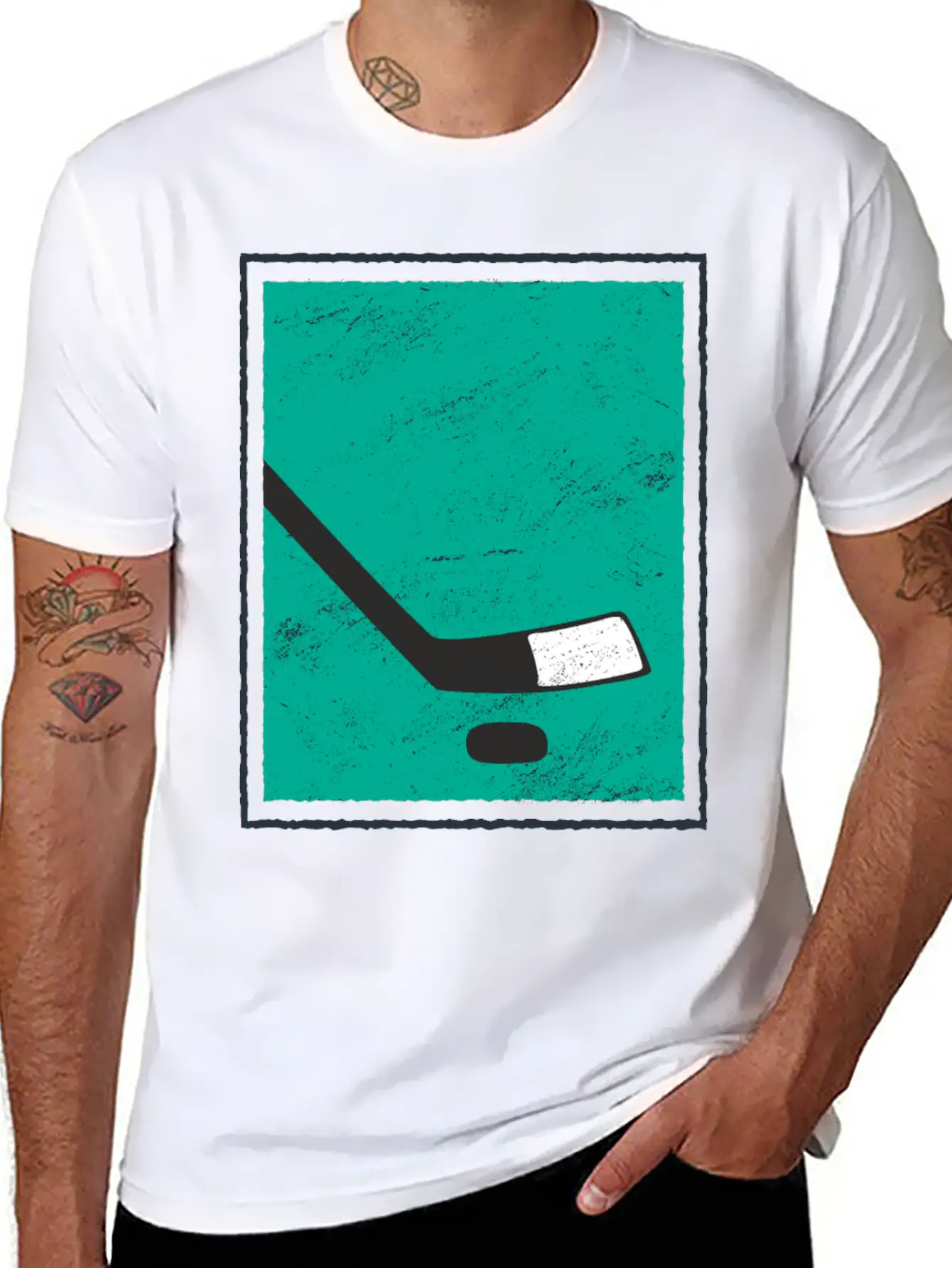 Ice Hockey Puk Unisex Casual T-Shirt – Clean Design For Daily Comfort