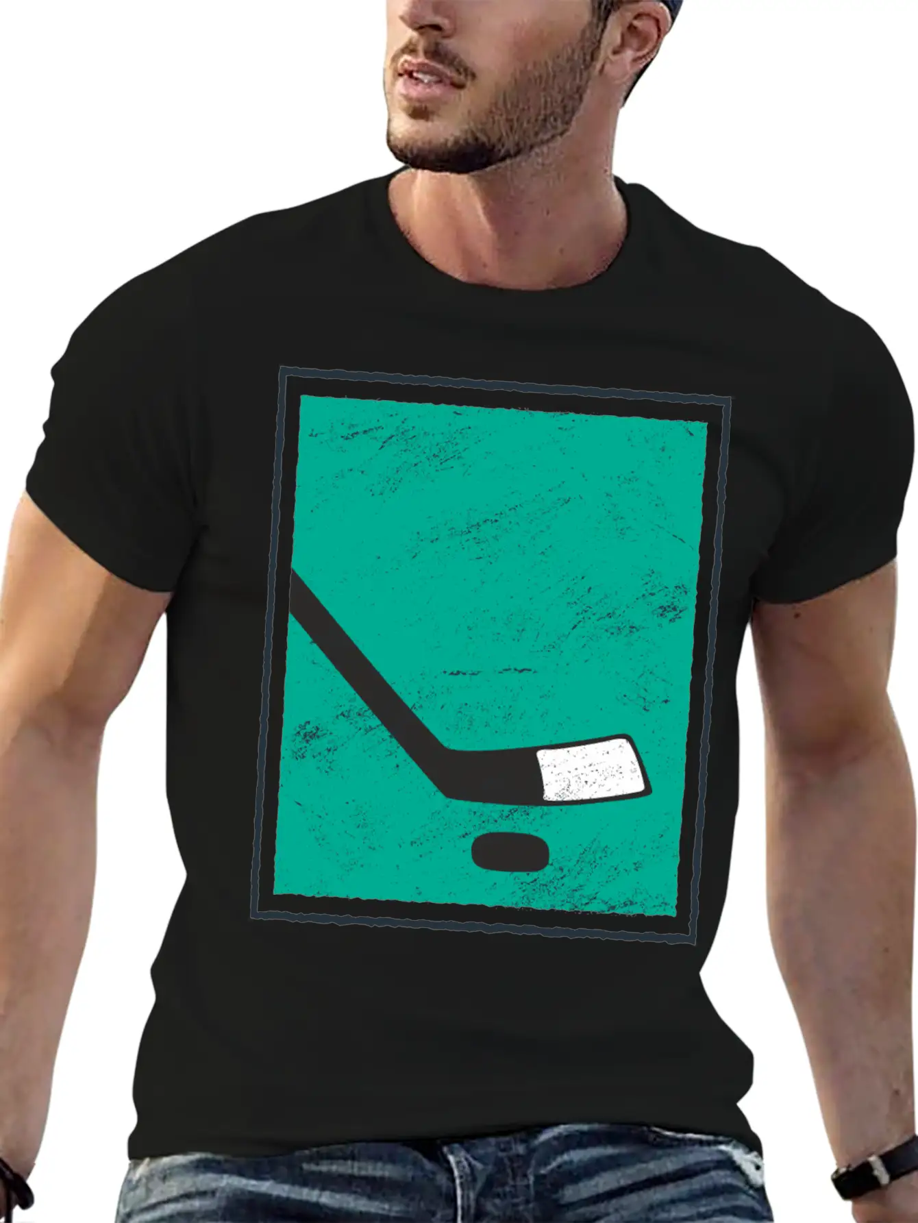 Ice Hockey Puk Unisex Casual T-Shirt – Clean Design For Daily Comfort