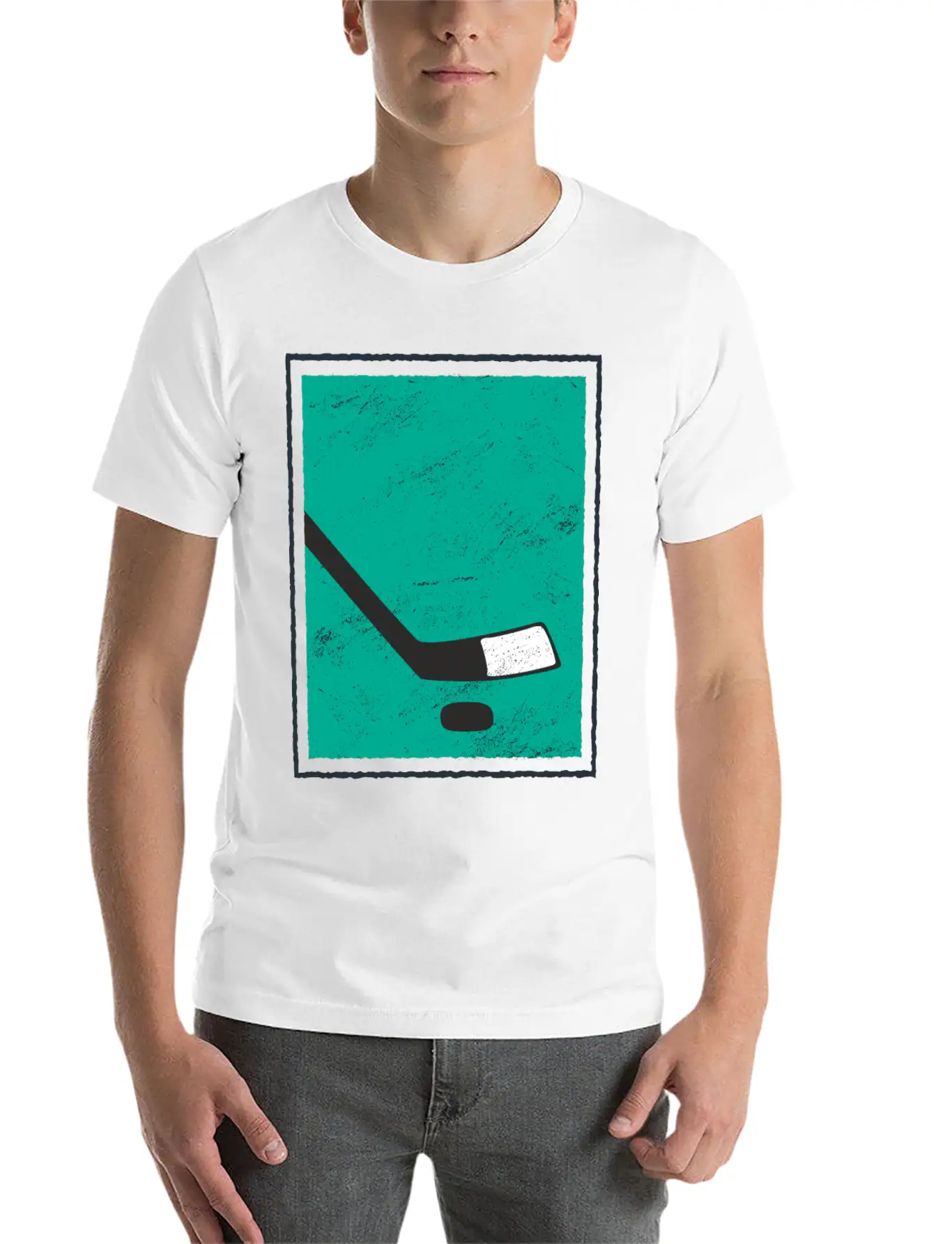 Ice Hockey Puk Unisex Casual T-Shirt – Clean Design For Daily Comfort