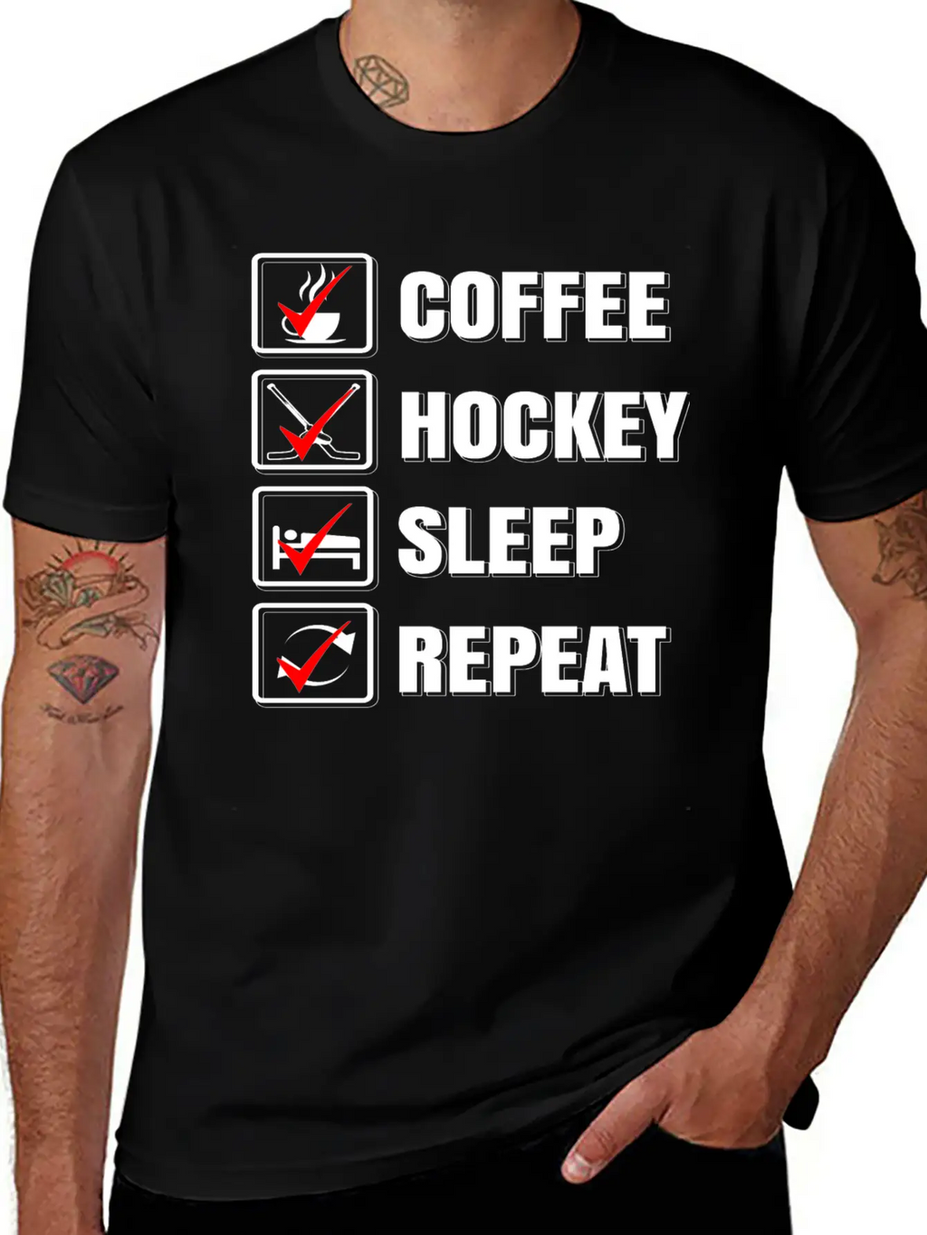 Ice Hockey Stylish Everyday T-Shirt – Unisex Basic Cotton Tee