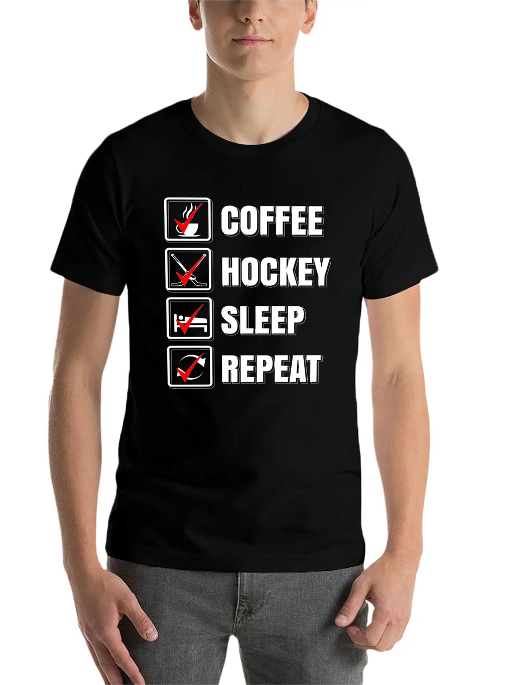 Ice Hockey Stylish Everyday T-Shirt – Unisex Basic Cotton Tee