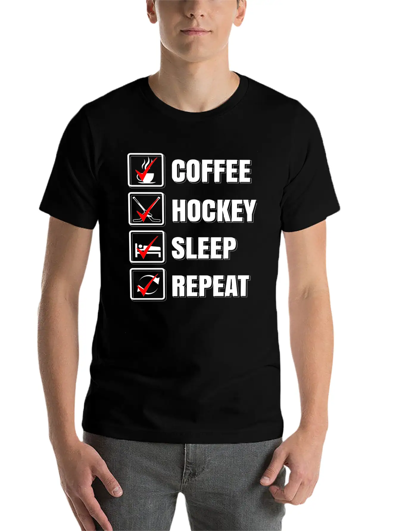 Ice Hockey Stylish Everyday T-Shirt – Unisex Basic Cotton Tee